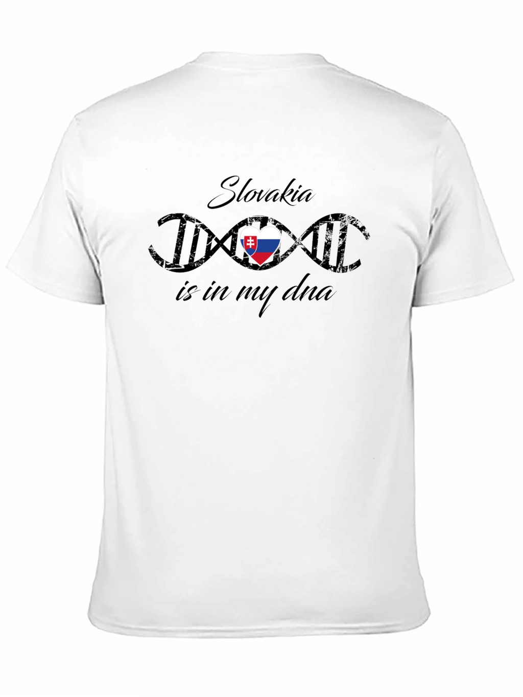Slovakia DNA Flag Heart T-Shirt