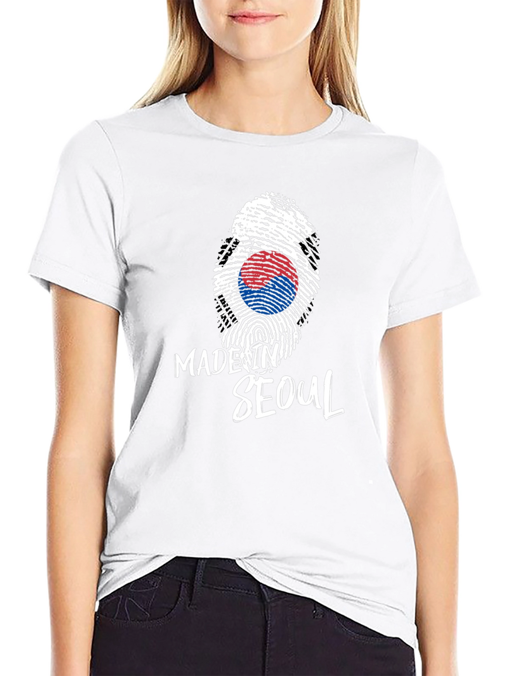 Made in Seoul Fingerprint Flag Graphic Tee