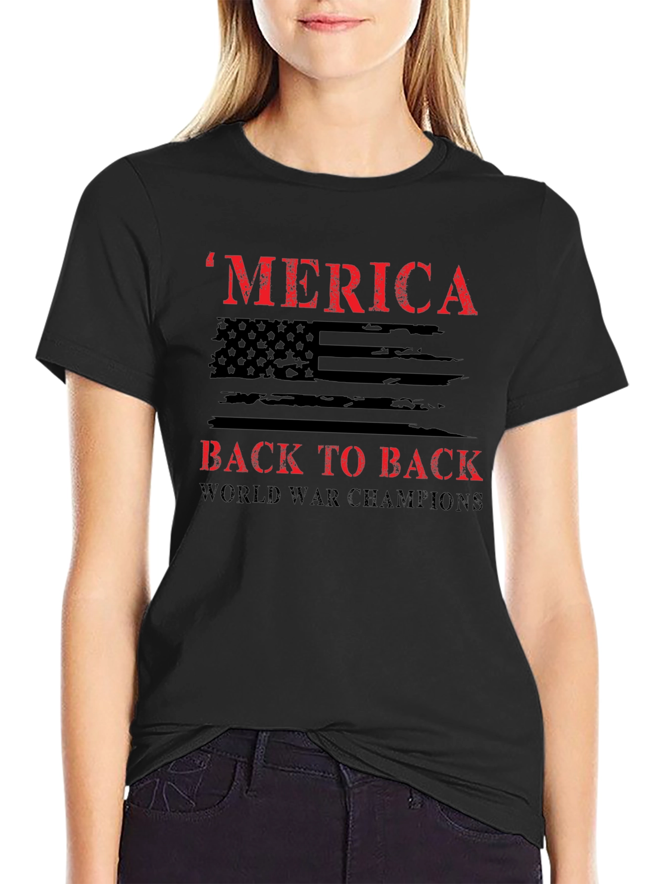 American Pride T-Shirt: Back to Back World War Champs