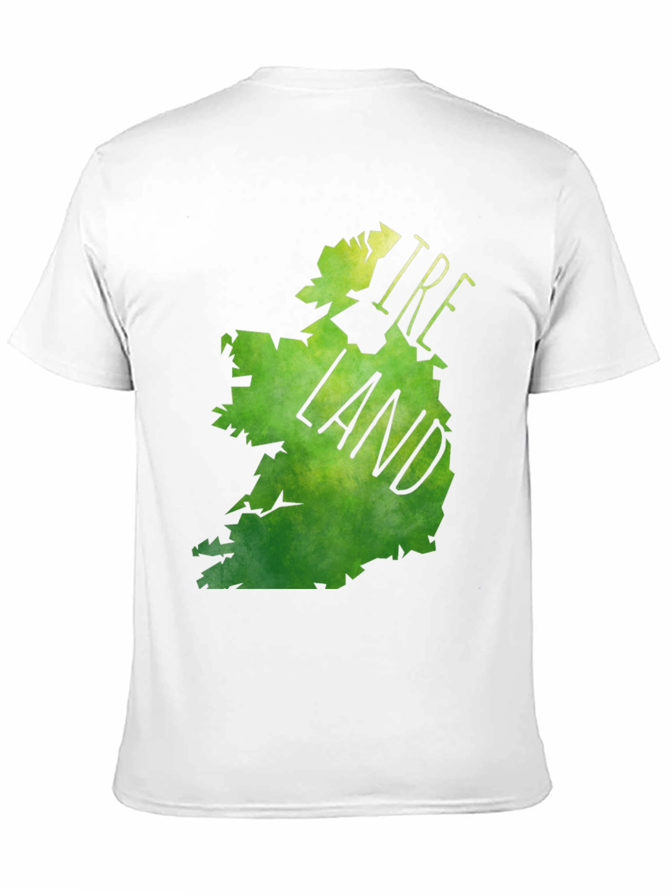 Ireland Map Tee - Green Watercolor Country Graphic T-Shirt