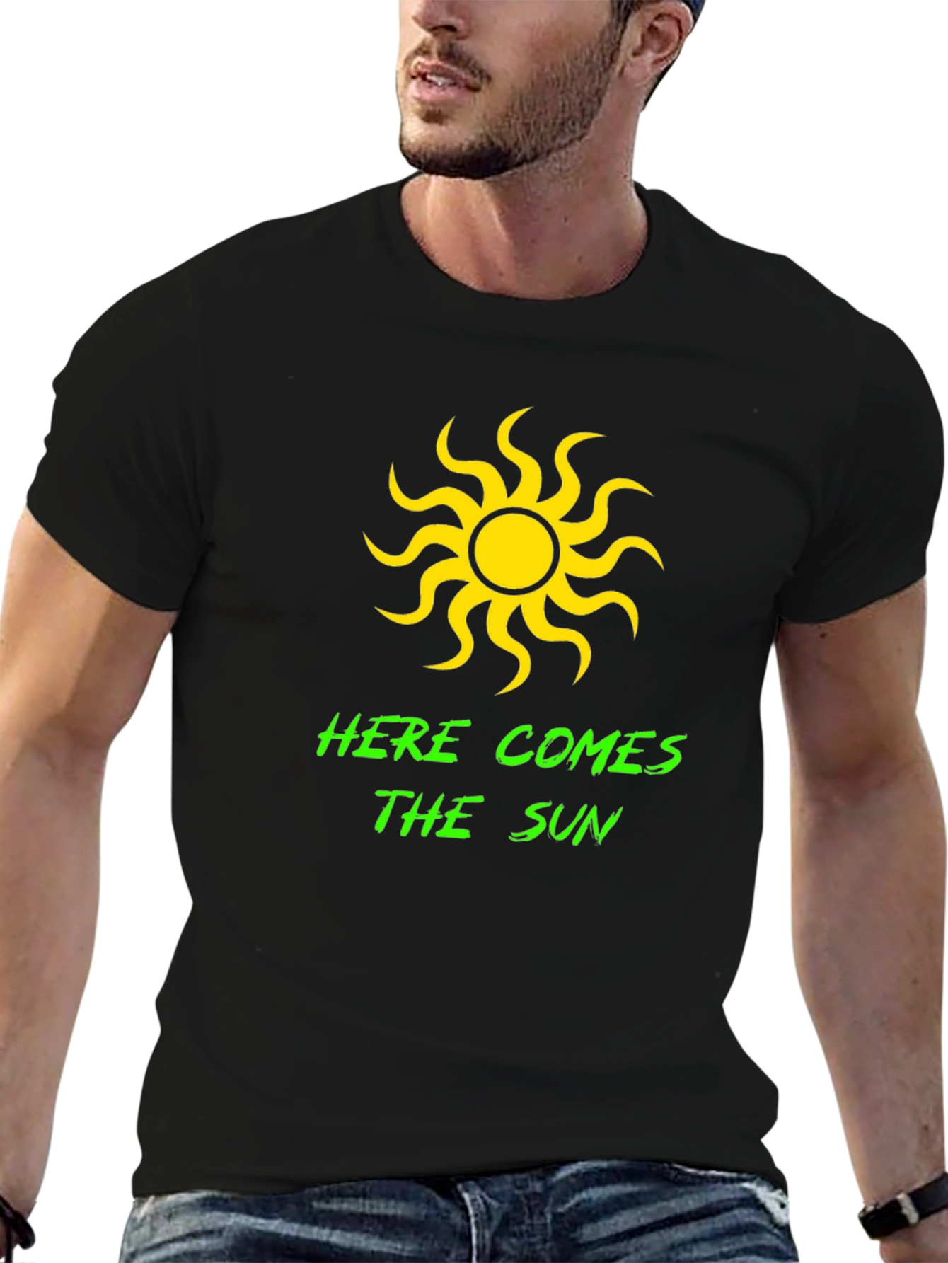 Here Comes the Sun Black T-Shirt