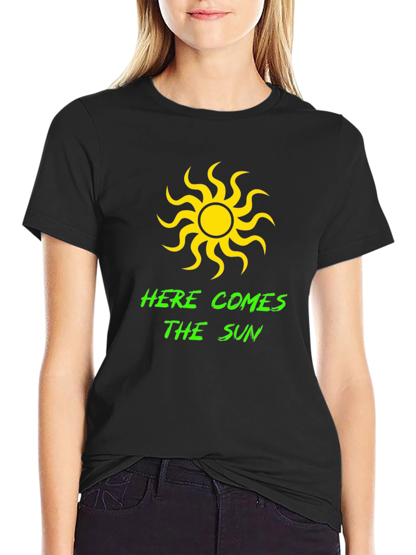 Here Comes the Sun Black T-Shirt