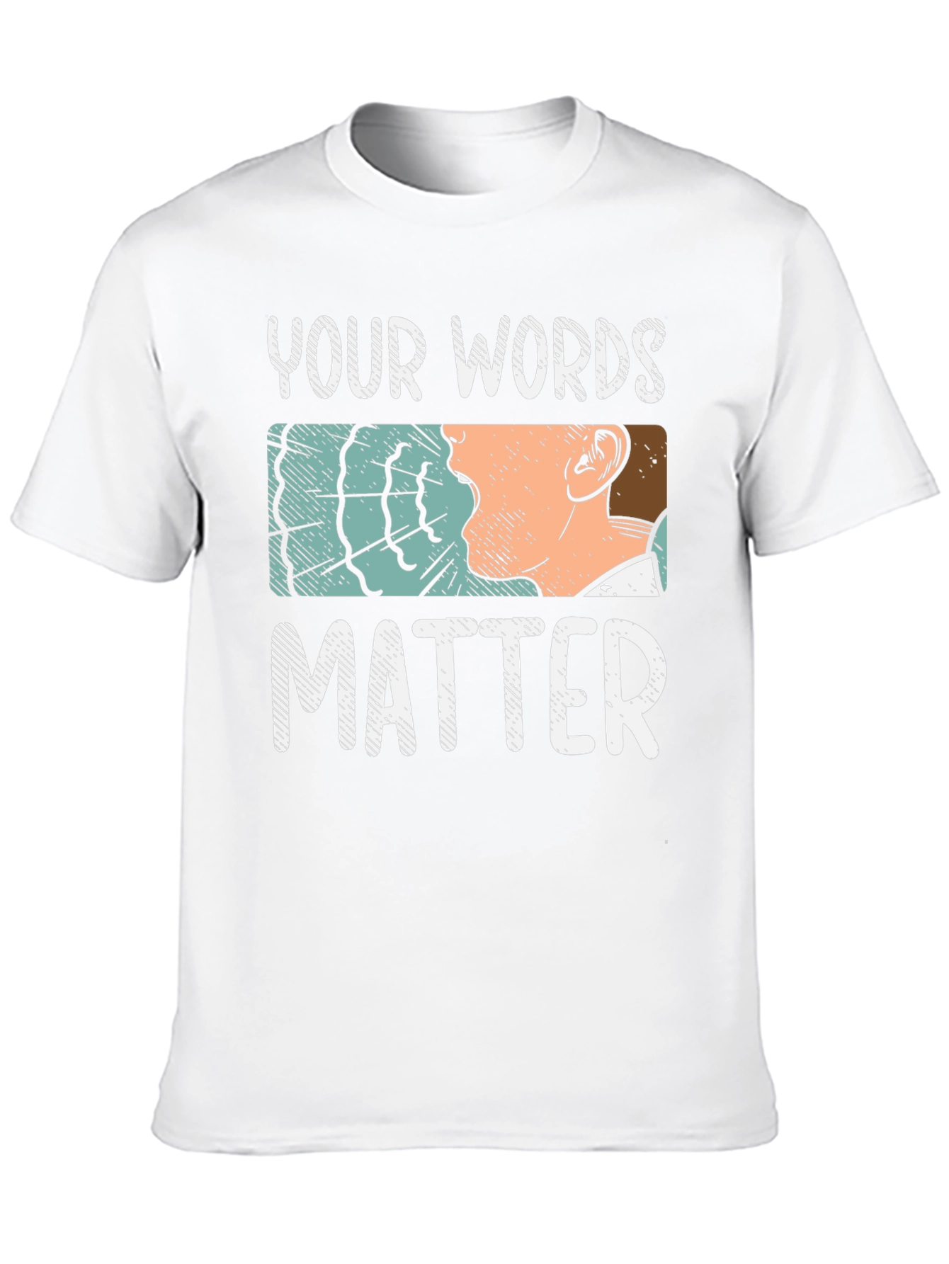 Your Words Matter Graphic Tee - Black