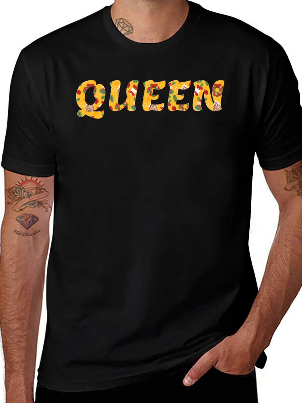 Pizza Queen Black T-Shirt - Fun Foodie Tee