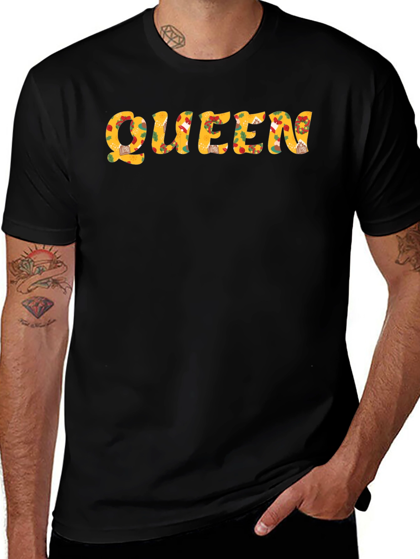 Pizza Queen Black T-Shirt - Fun Foodie Tee