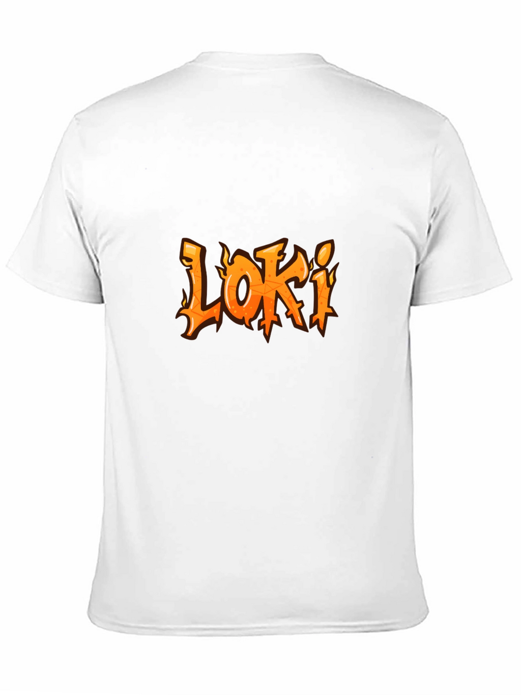 Loki Flame Graphic T-Shirt - Black Cotton Tee