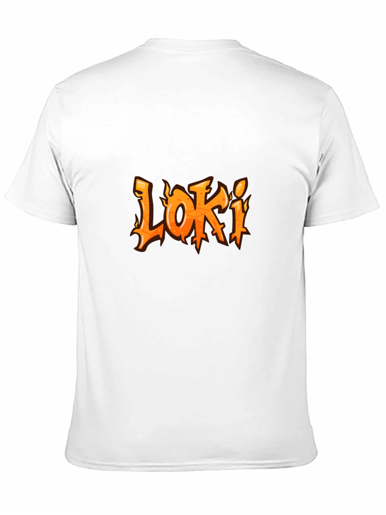 Loki Flame Graphic T-Shirt - Black Cotton Tee