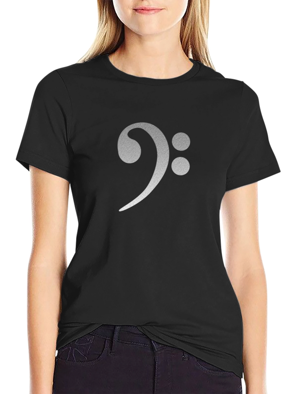 Bass Clef Graphic Tee - Stylish Music Shirt