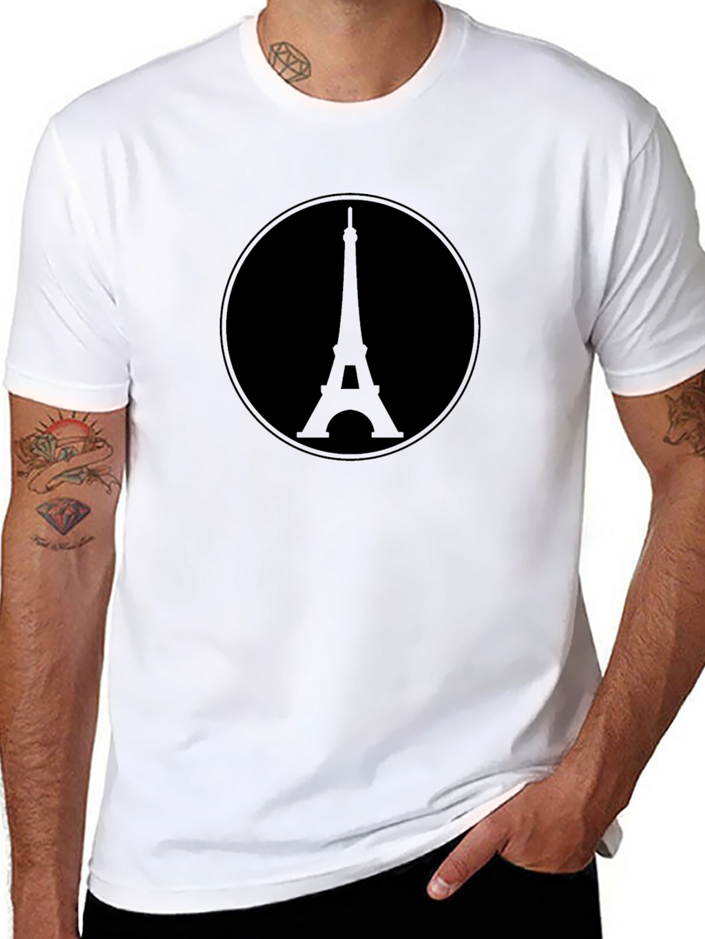 Eiffel Tower Graphic Tee - Classic Style