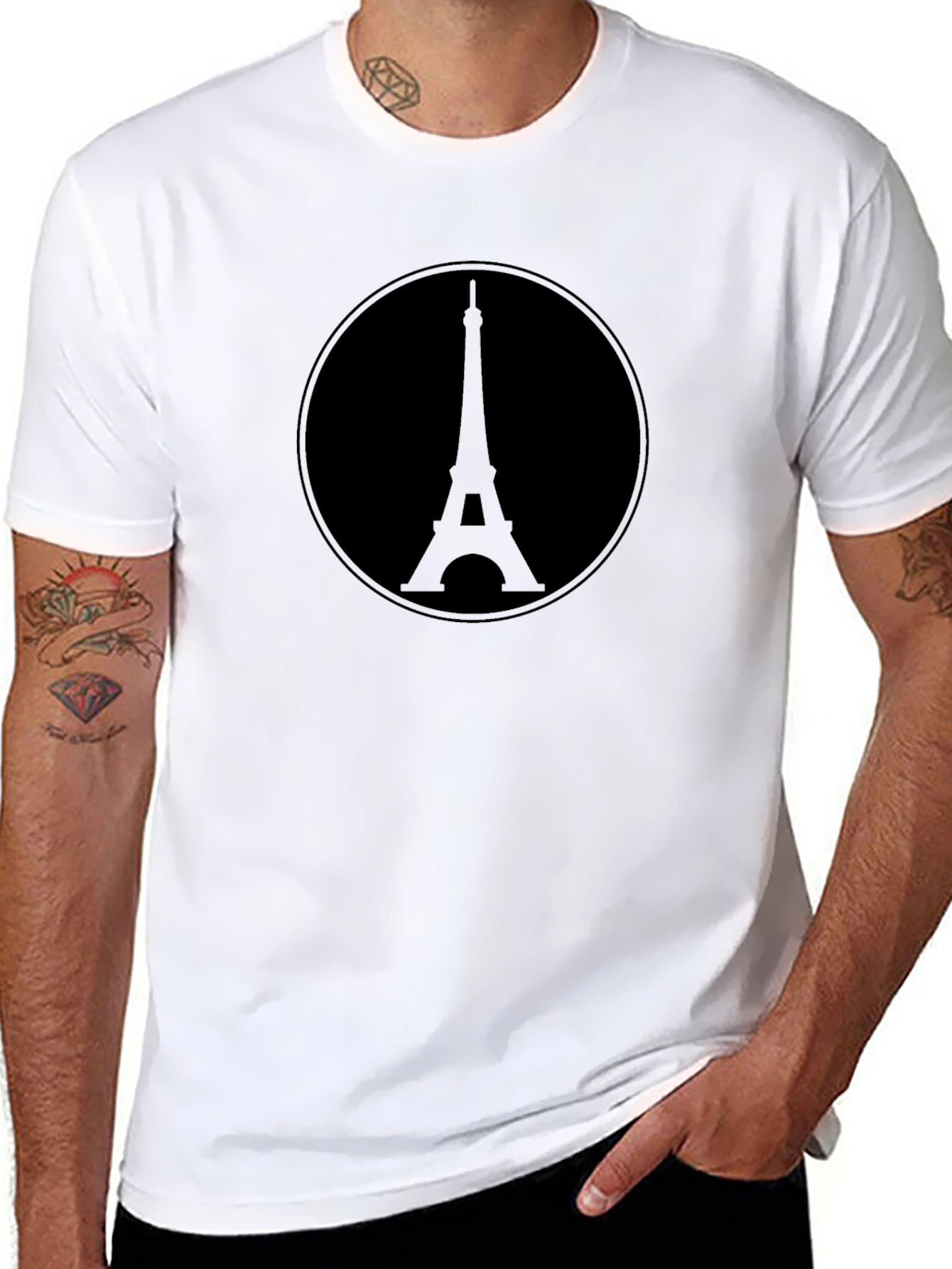 Eiffel Tower Graphic Tee - Classic Style
