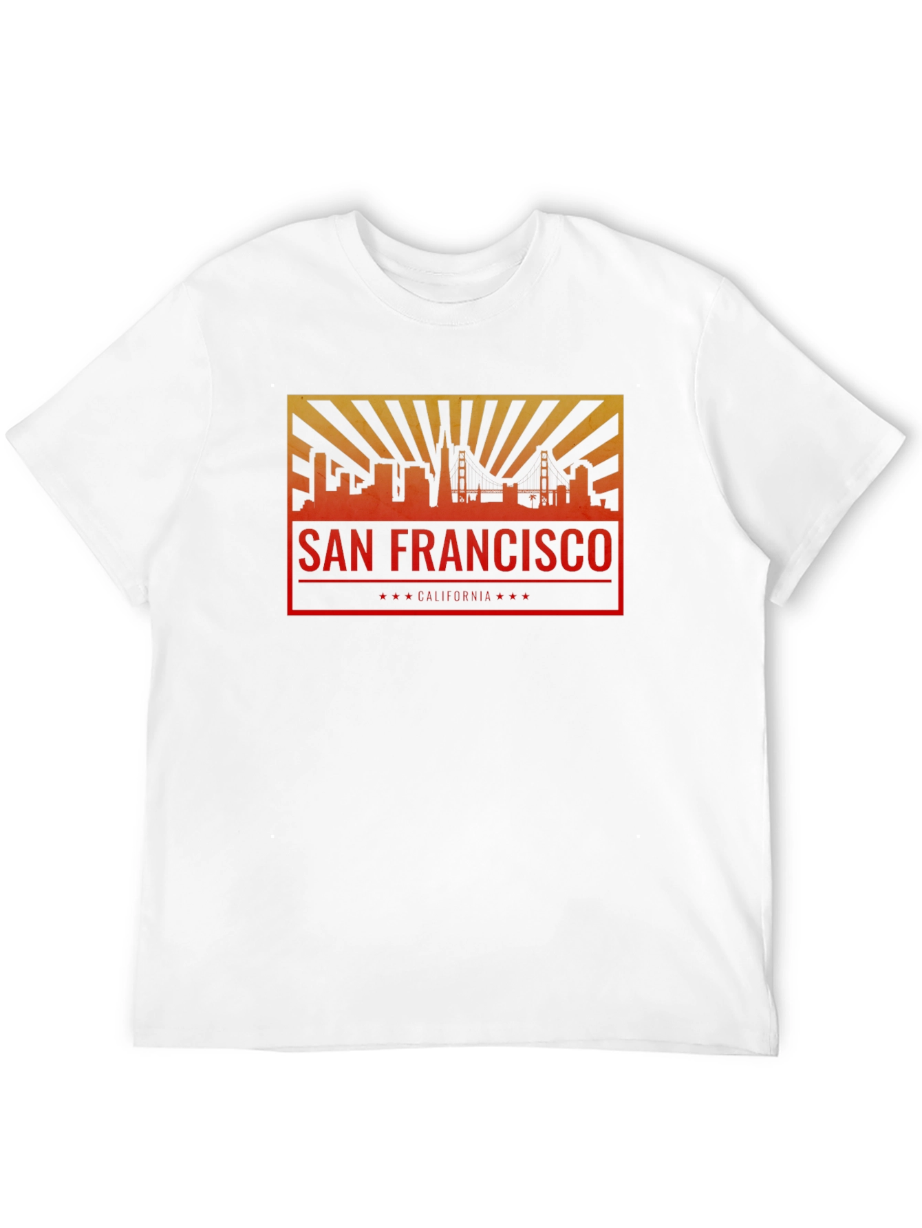 San Francisco Skyline Graphic Tee - Black Crew Neck