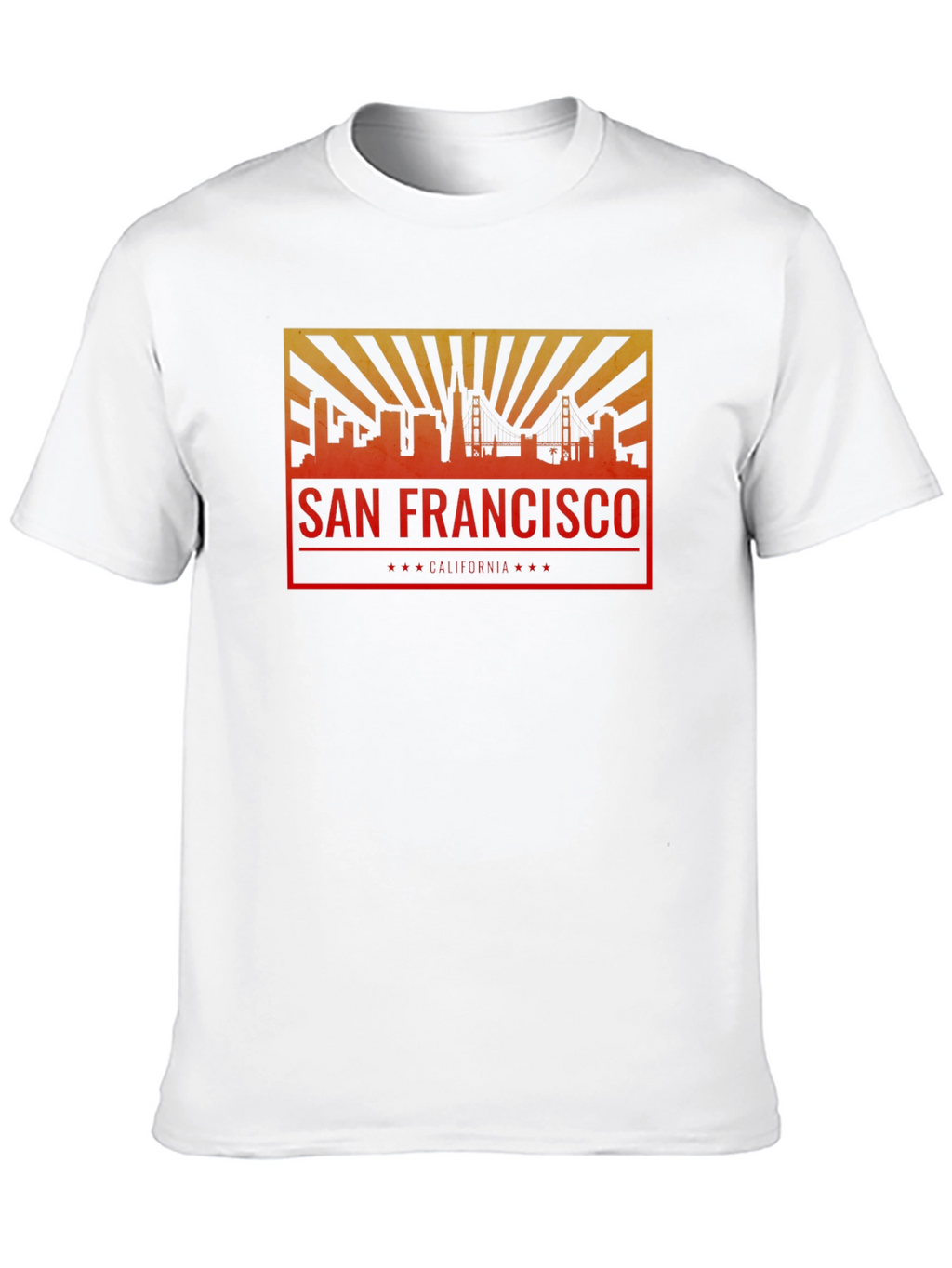 San Francisco Skyline Graphic Tee - Black Crew Neck