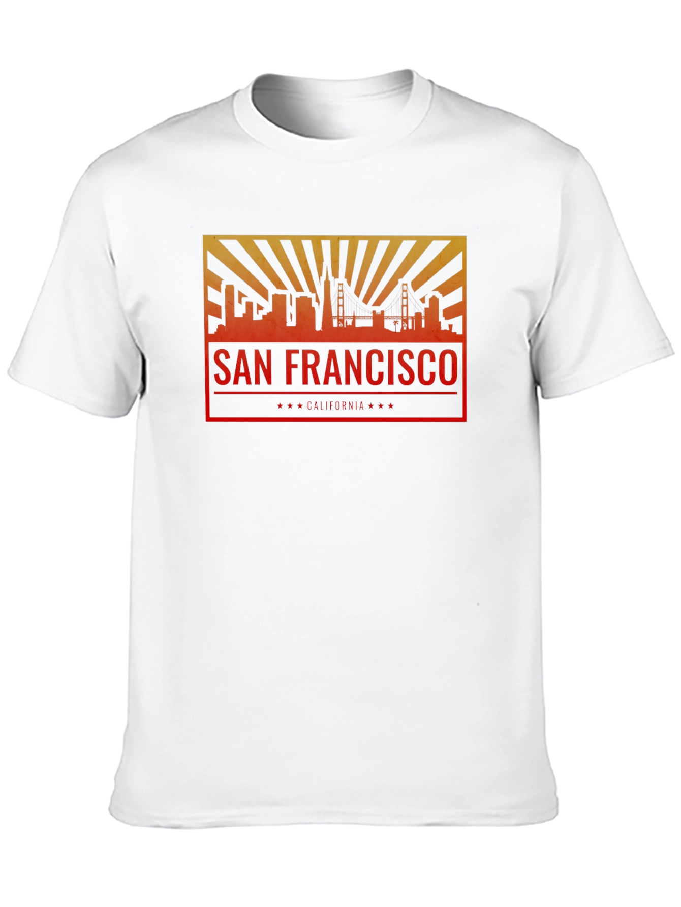 San Francisco Skyline Graphic Tee - Black Crew Neck