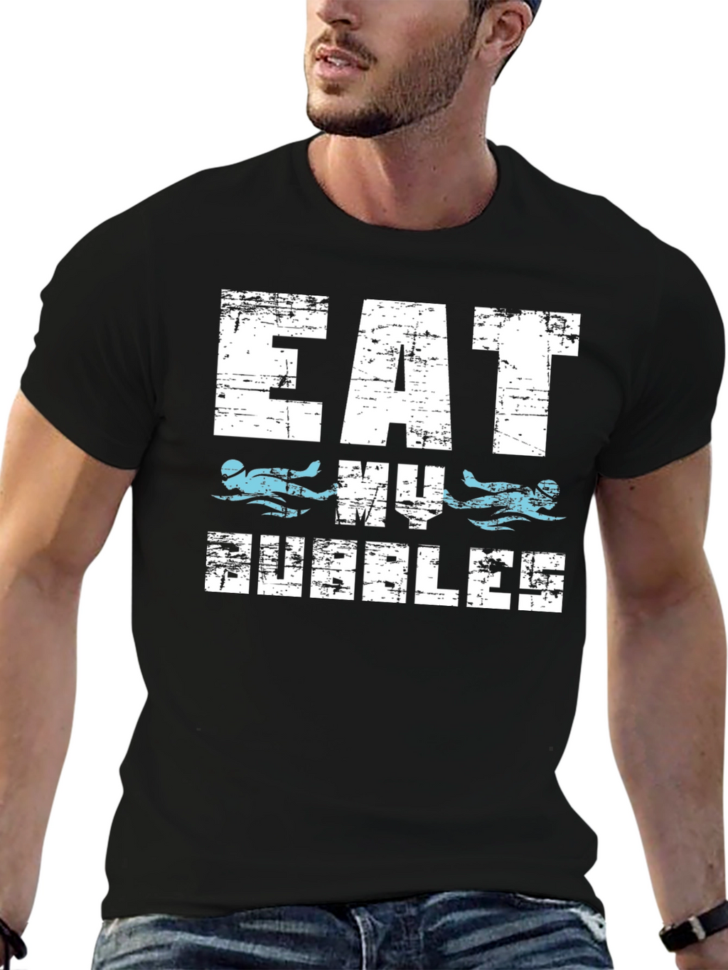 Eat My Bubbles Swimmer T-Shirt