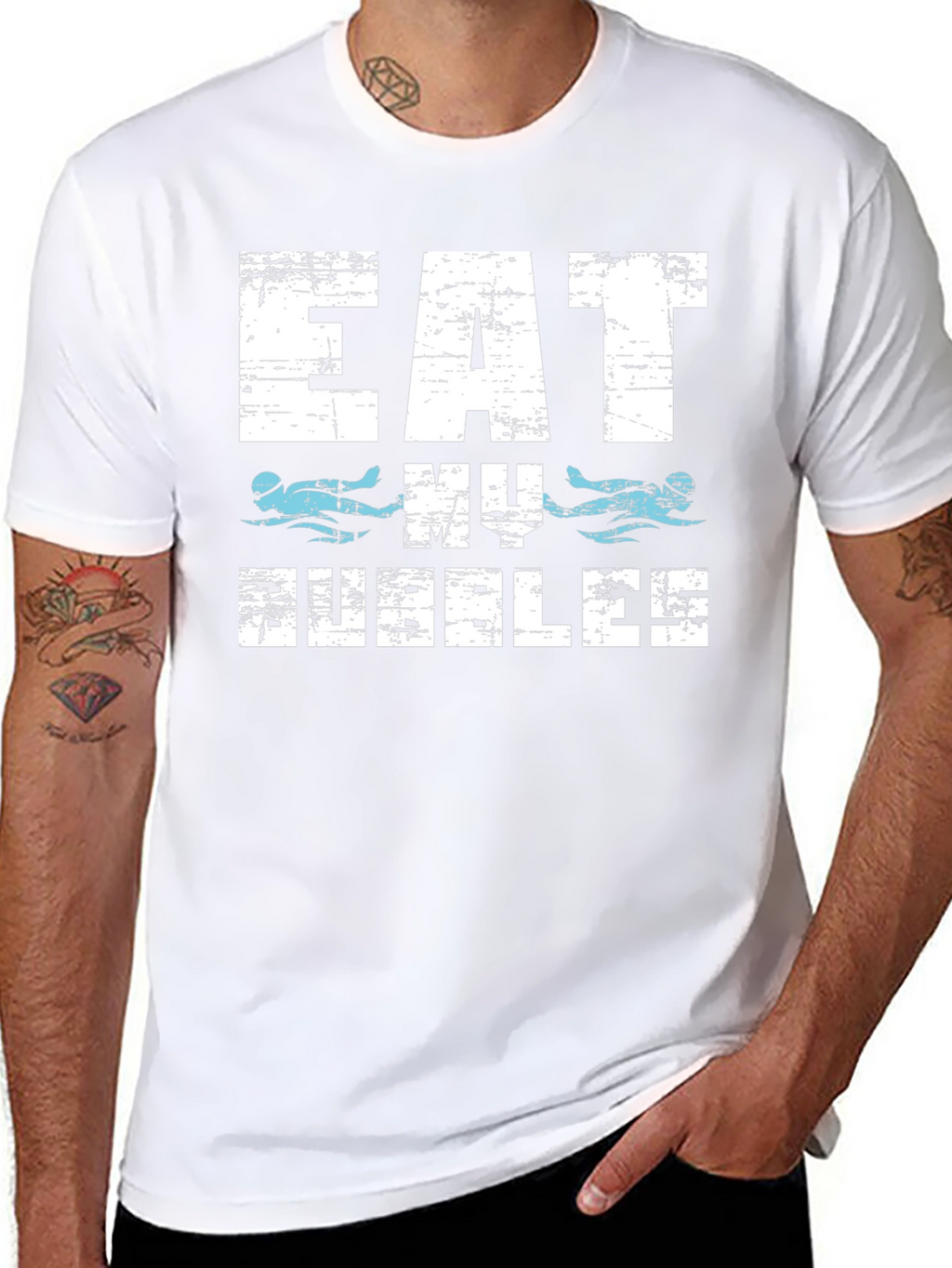 Eat My Bubbles Swimmer T-Shirt
