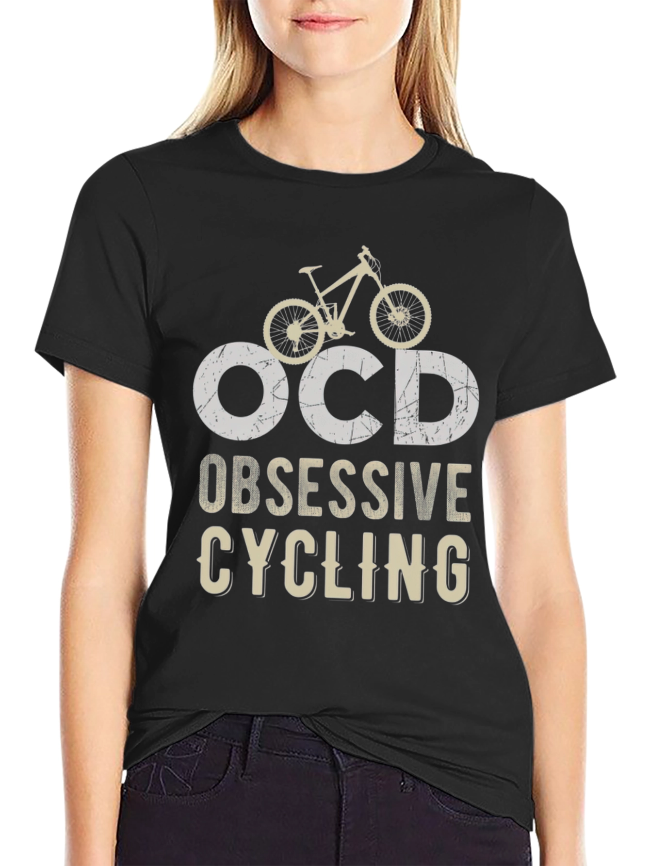 OCD Obsessive Cycling Graphic Tee - Bike Lover Shirt