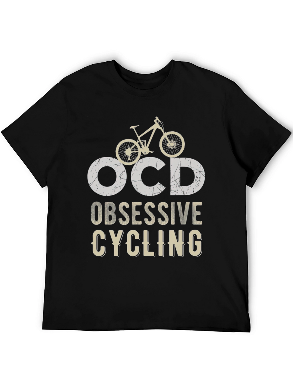 OCD Obsessive Cycling Graphic Tee - Bike Lover Shirt