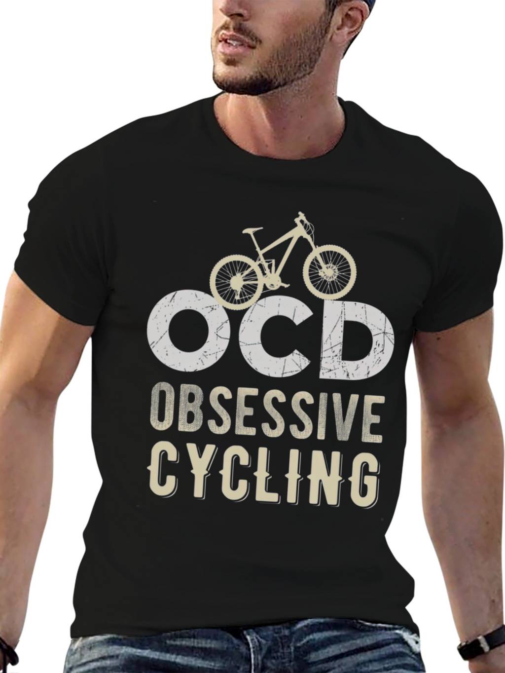 OCD Obsessive Cycling Graphic Tee - Bike Lover Shirt
