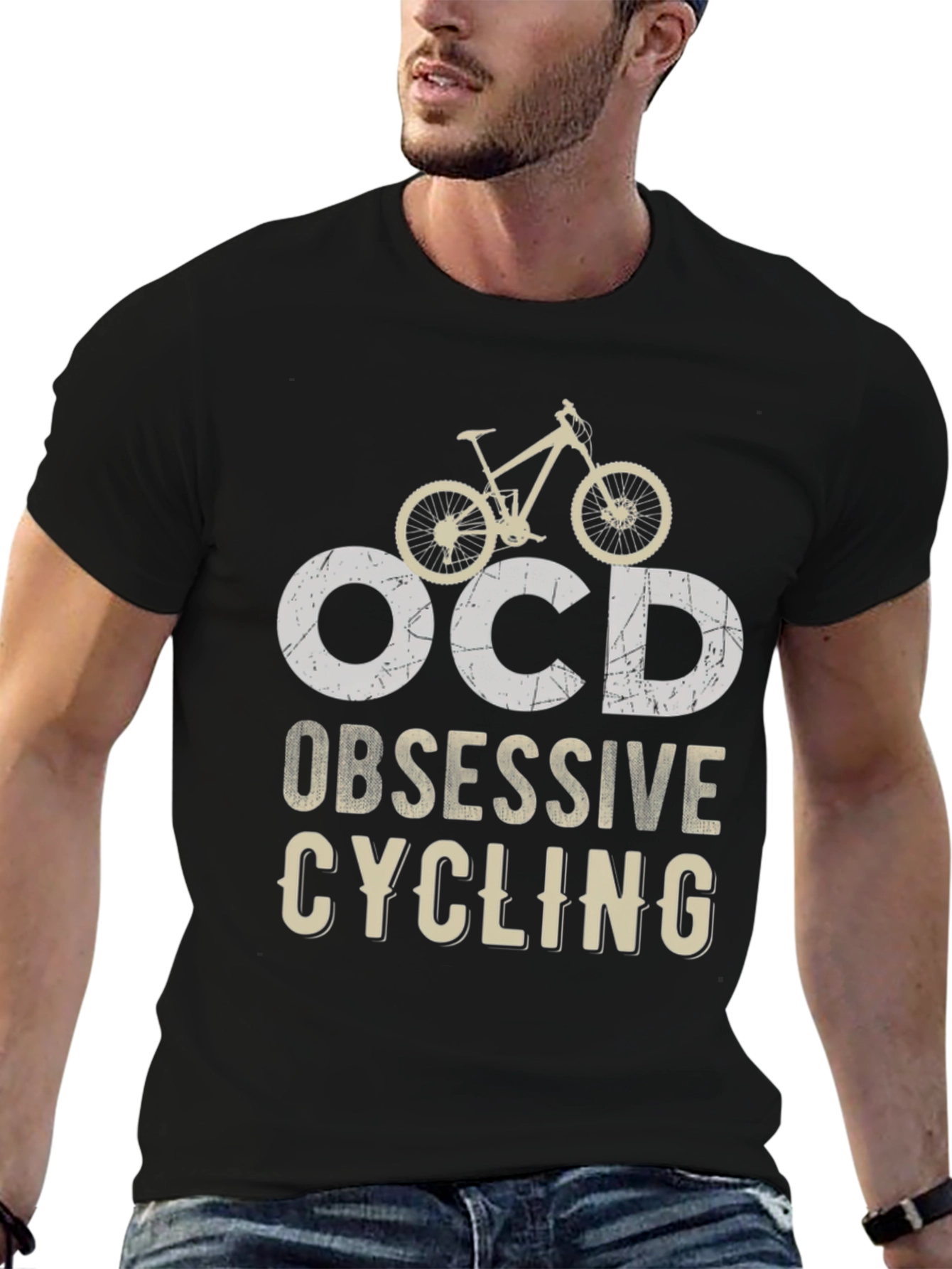 OCD Obsessive Cycling Graphic Tee - Bike Lover Shirt