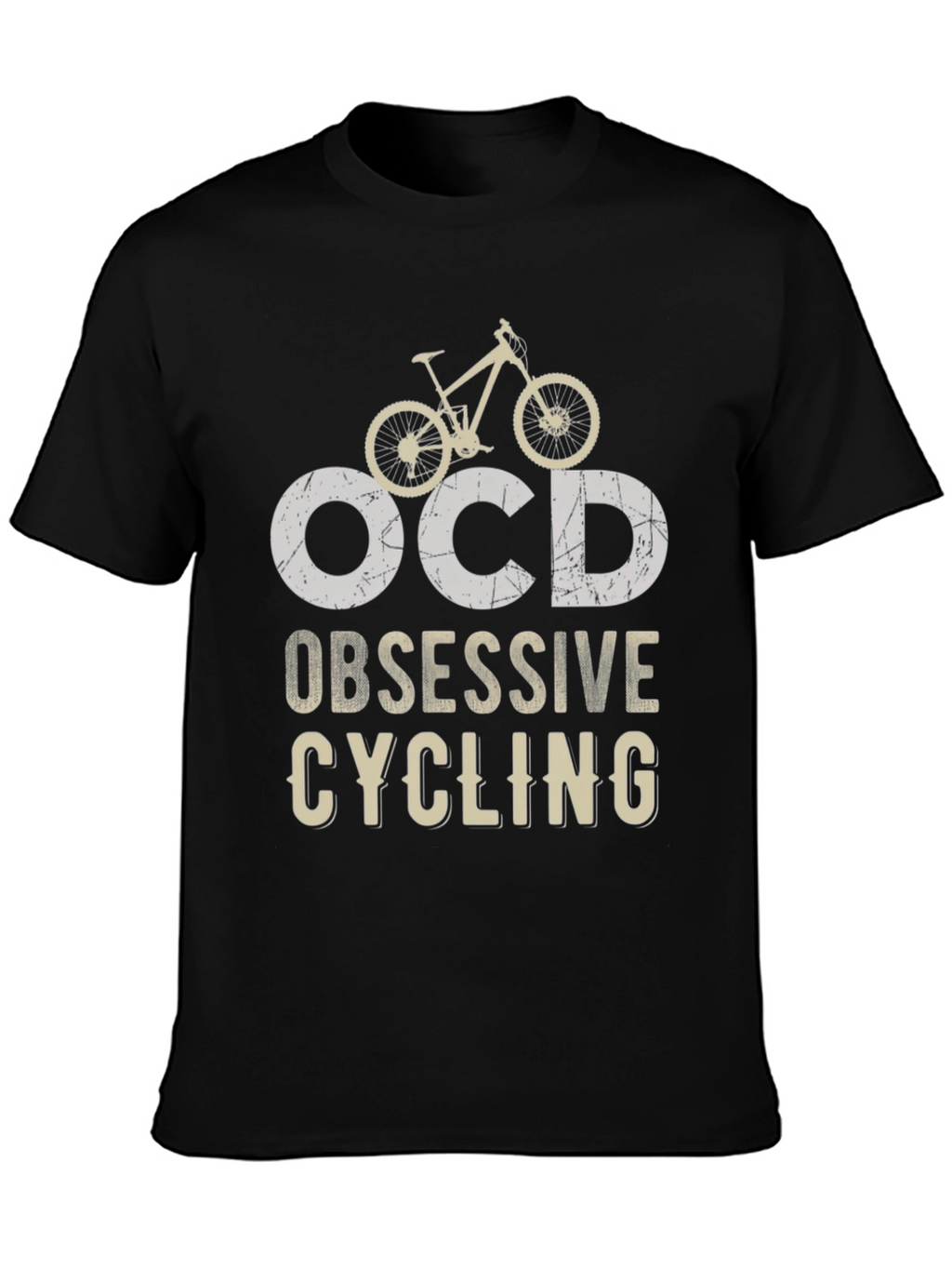 OCD Obsessive Cycling Graphic Tee - Bike Lover Shirt