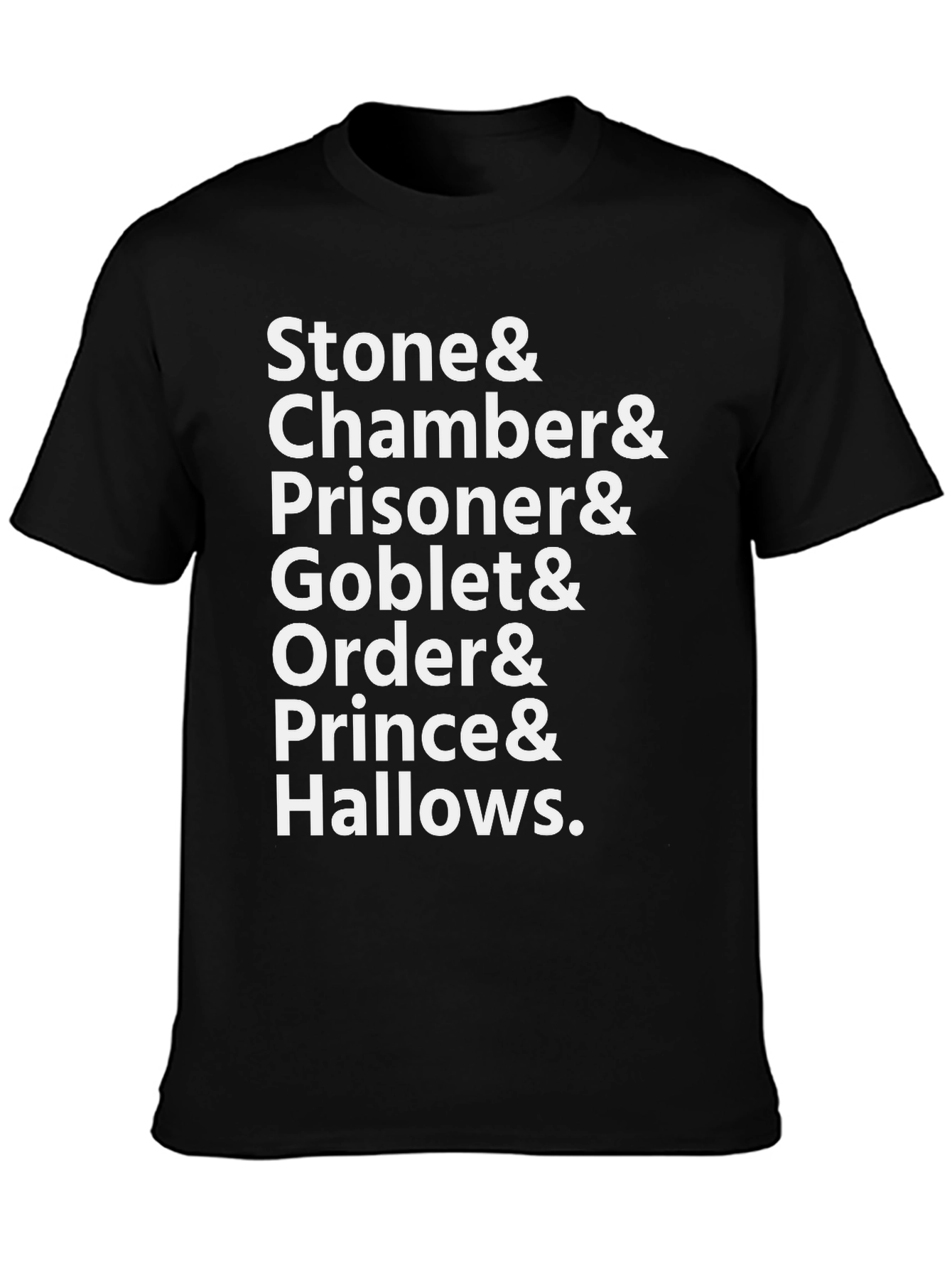 Harry Potter Book Titles Black T-Shirt