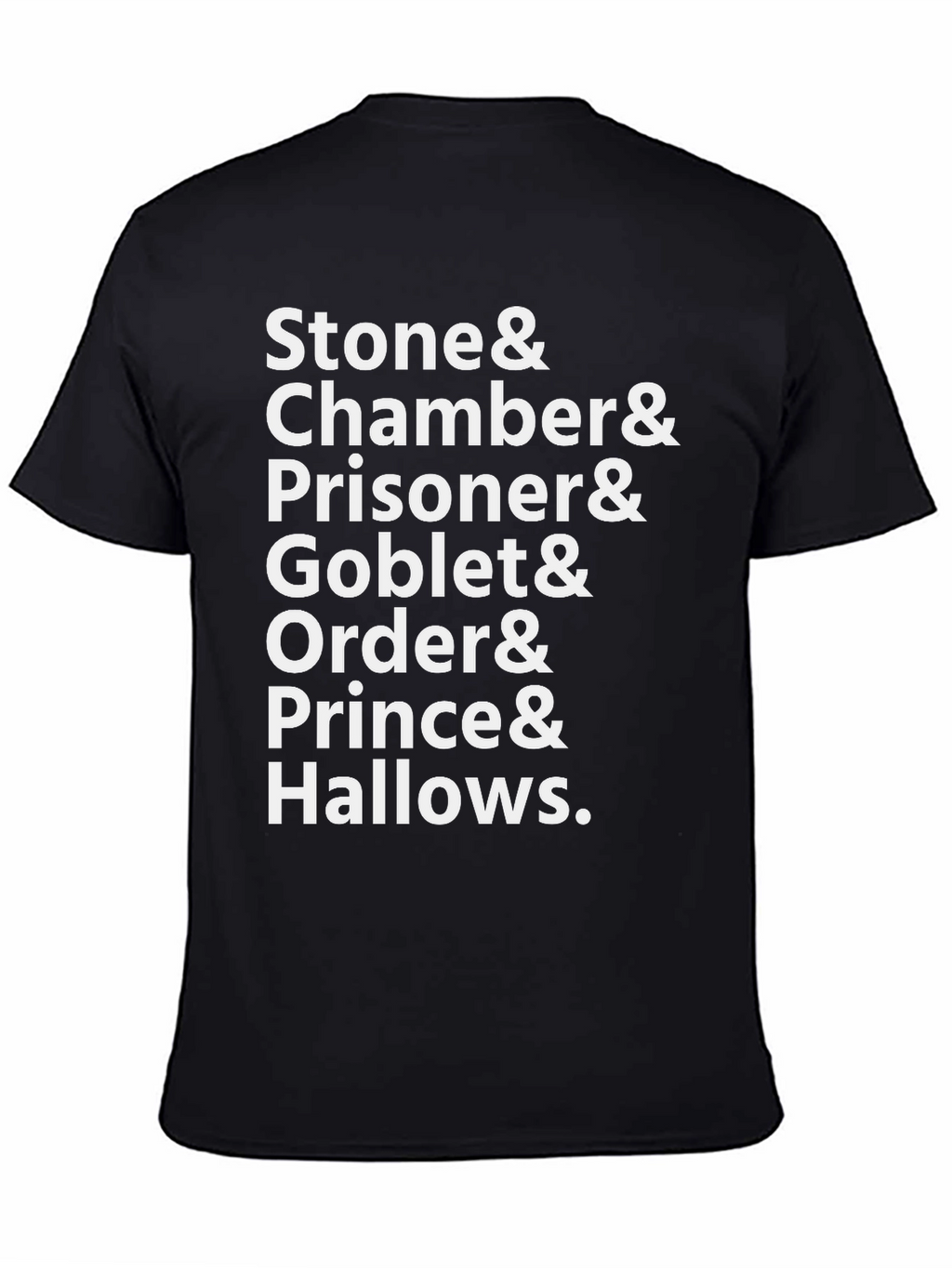 Harry Potter Book Titles Black T-Shirt