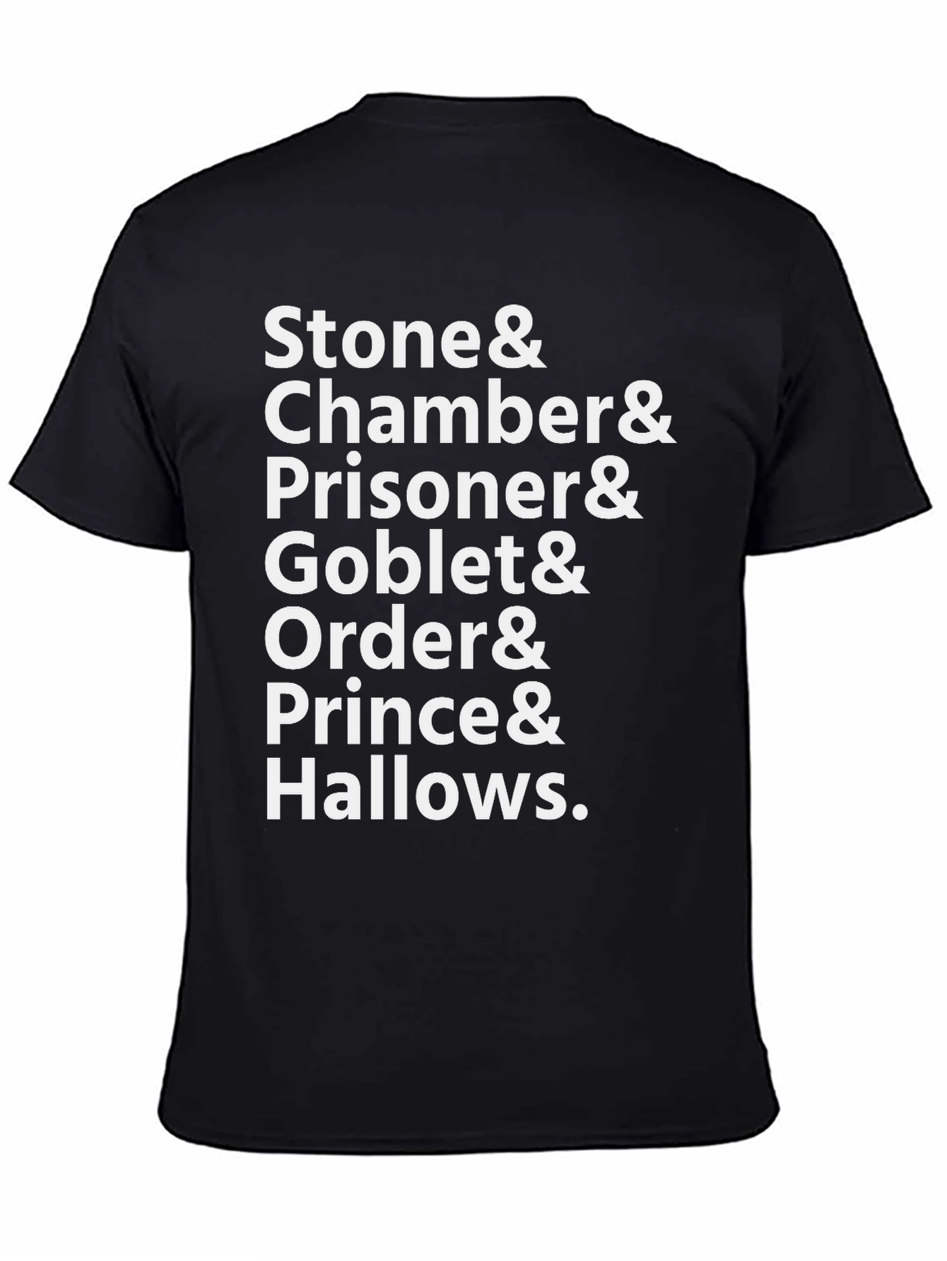 Harry Potter Book Titles Black T-Shirt