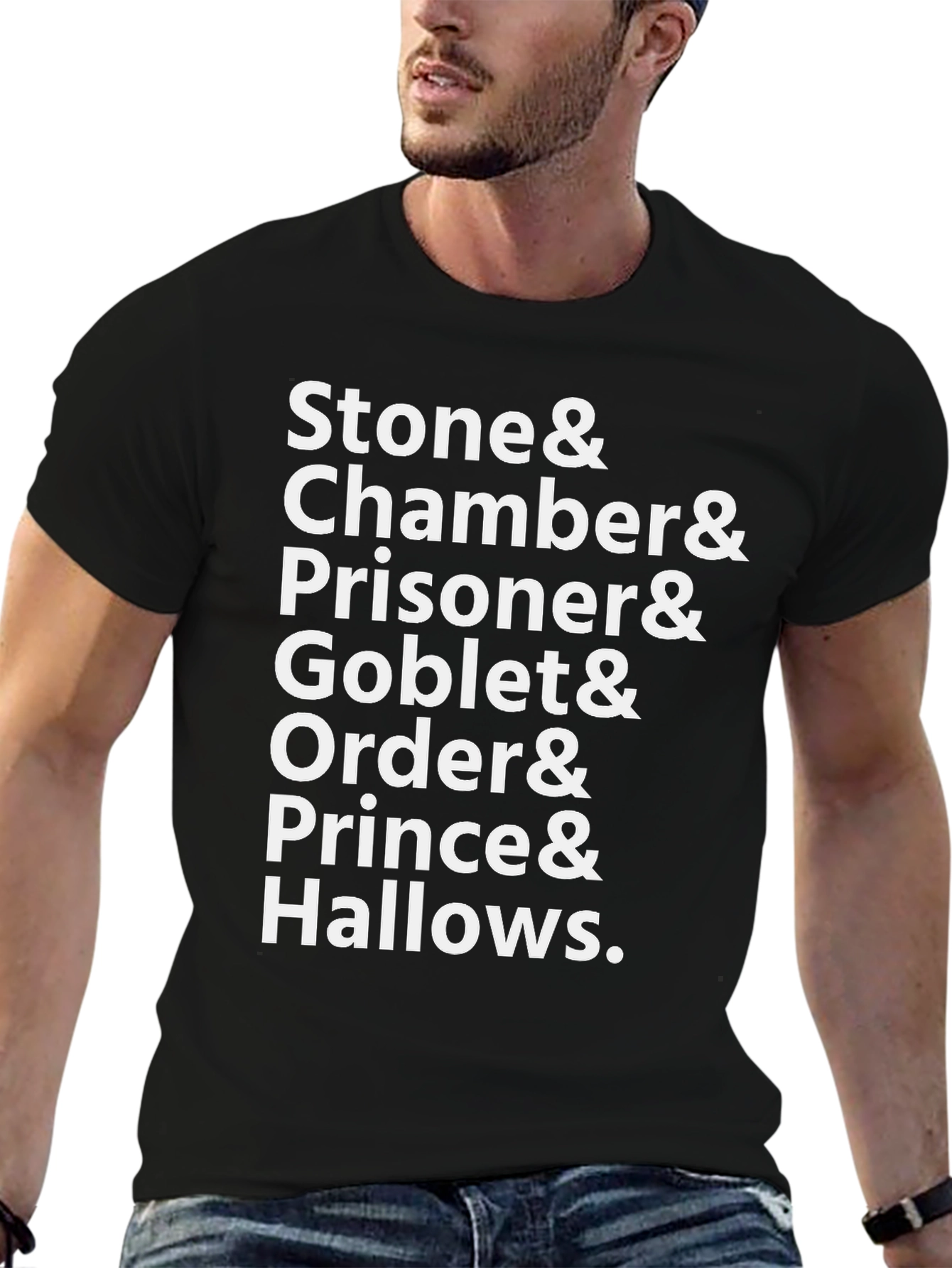 Harry Potter Book Titles Black T-Shirt