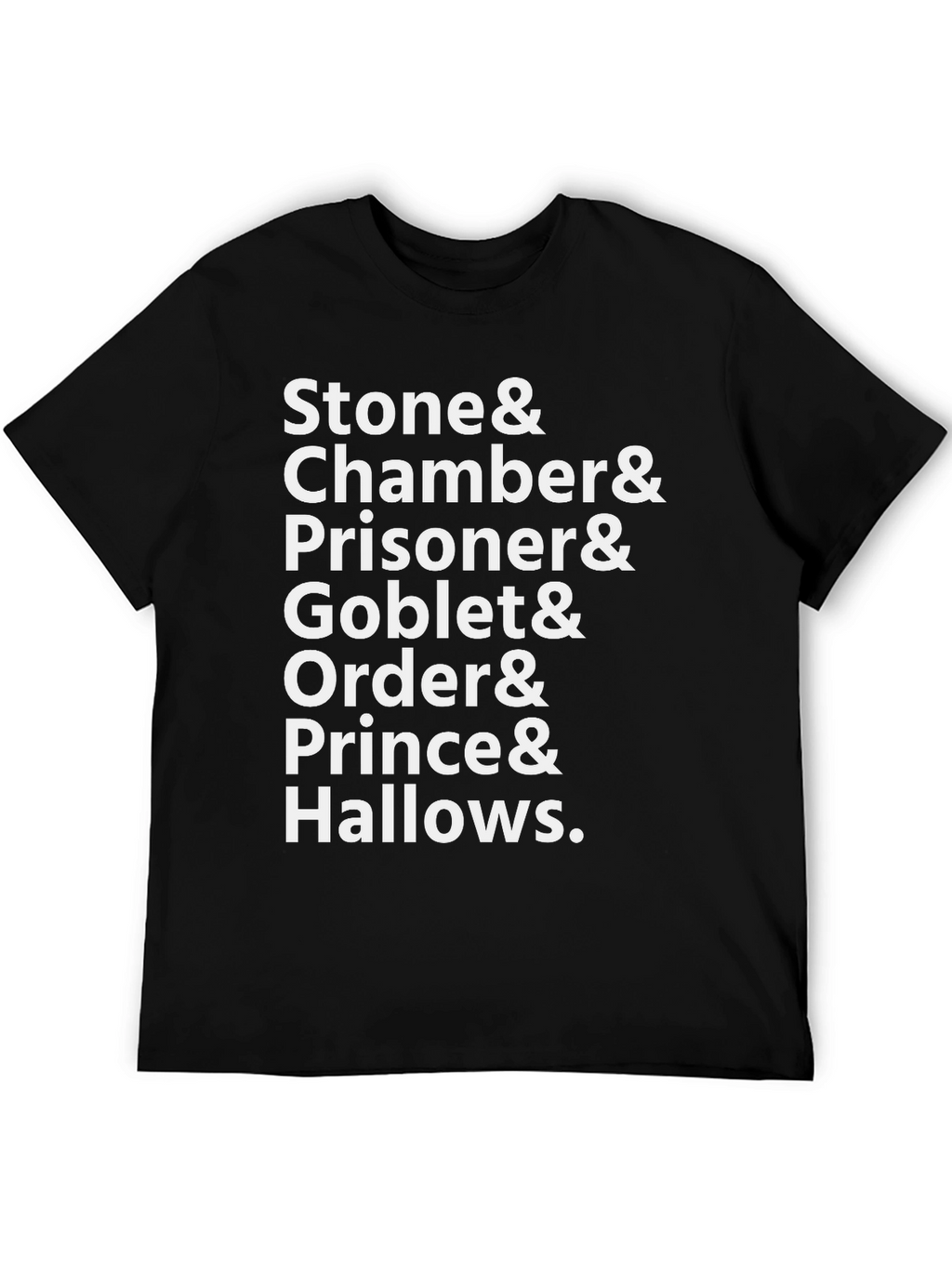 Harry Potter Book Titles Black T-Shirt