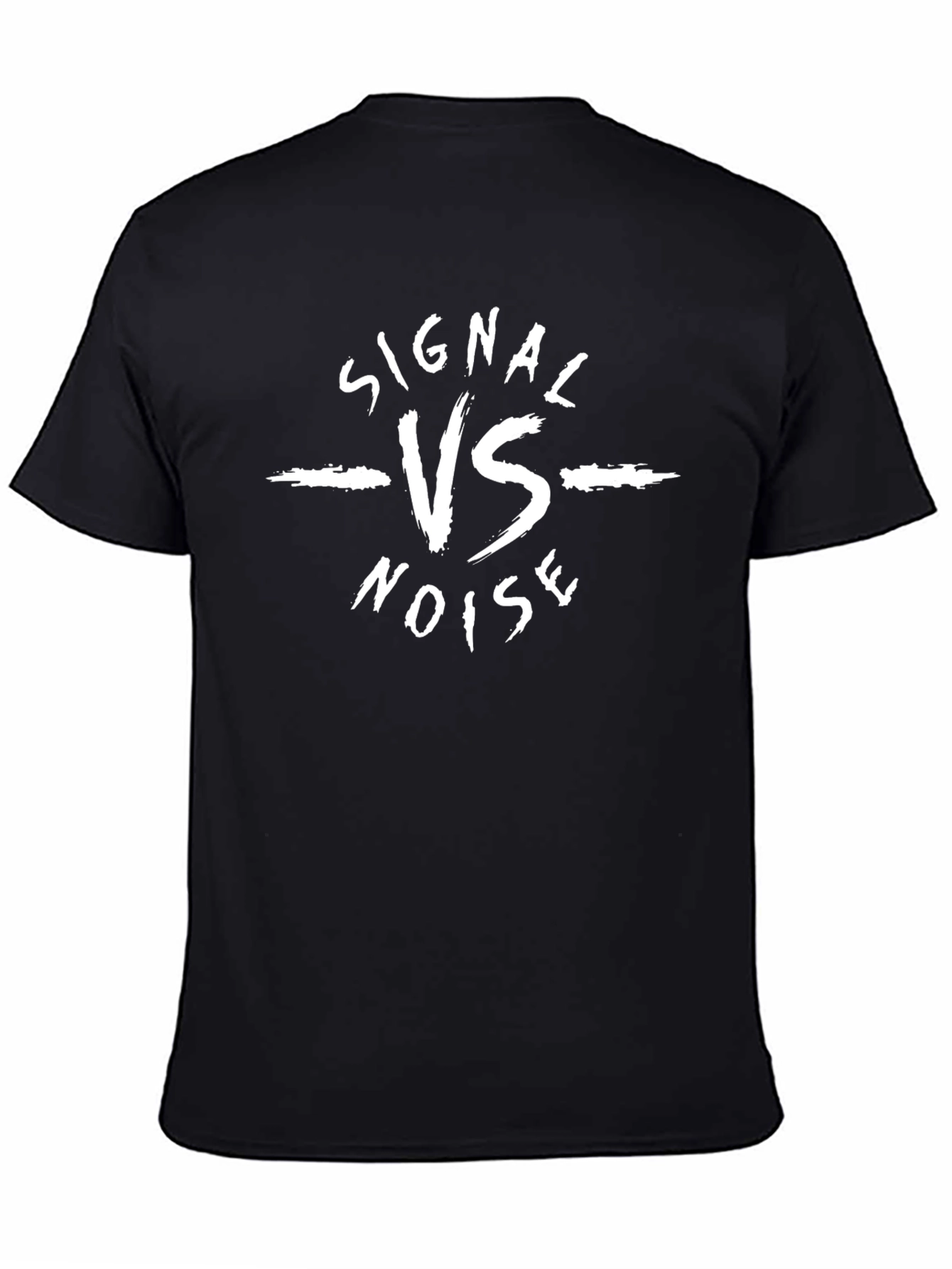Signal vs Noise Black Graphic Tee