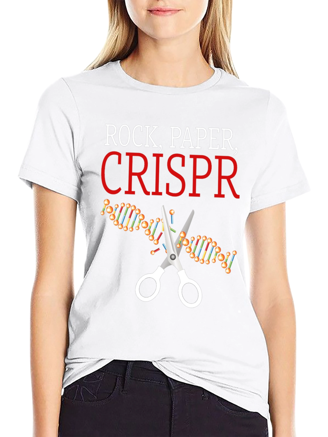 Rock Paper CRISPR T-Shirt - Gene Editing Tee