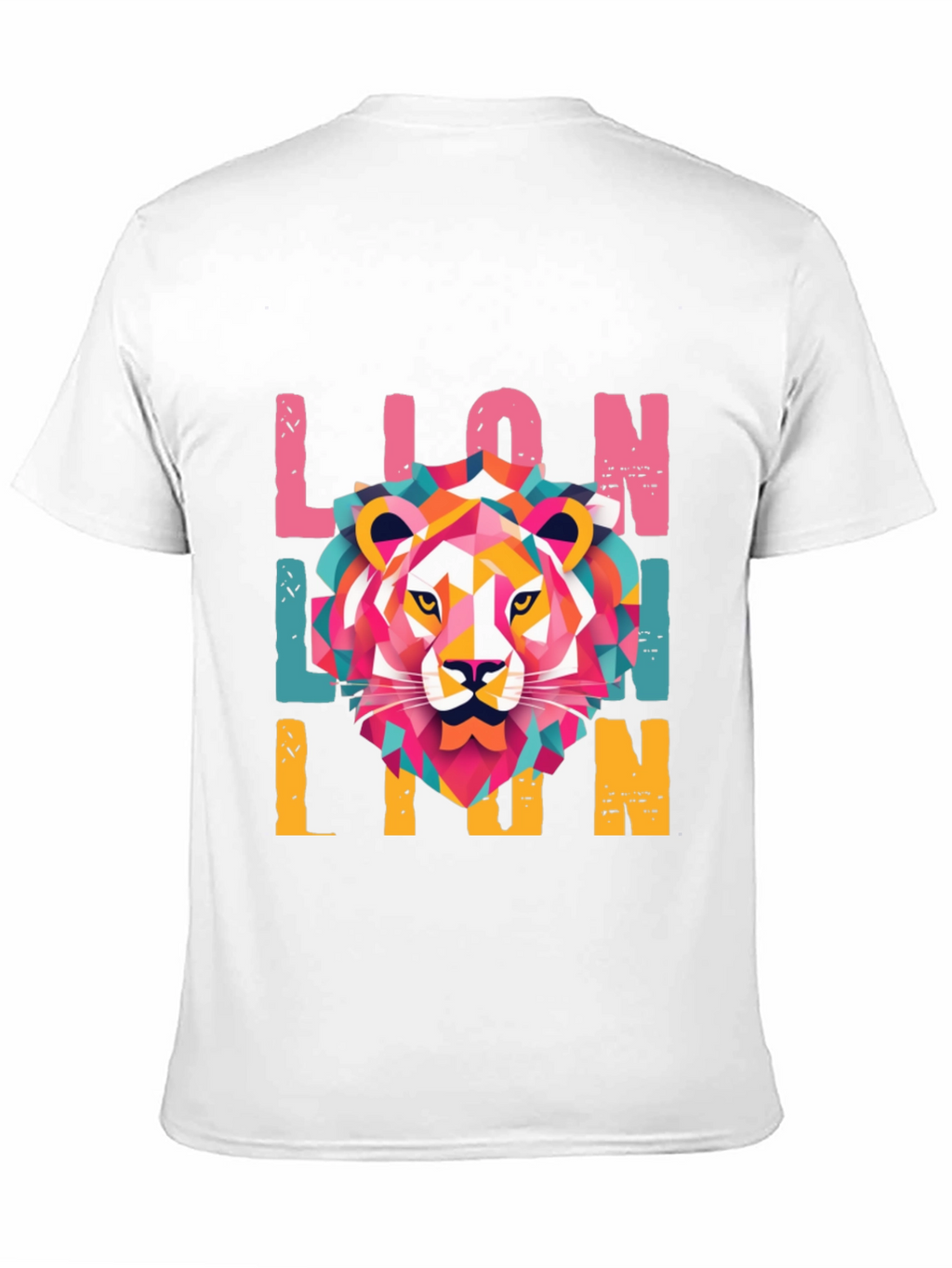 Geometric Lion Graphic Tee