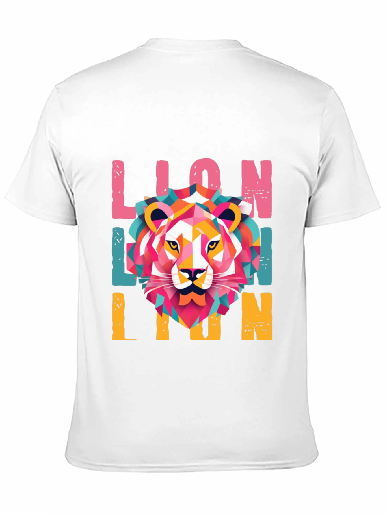 Geometric Lion Graphic Tee