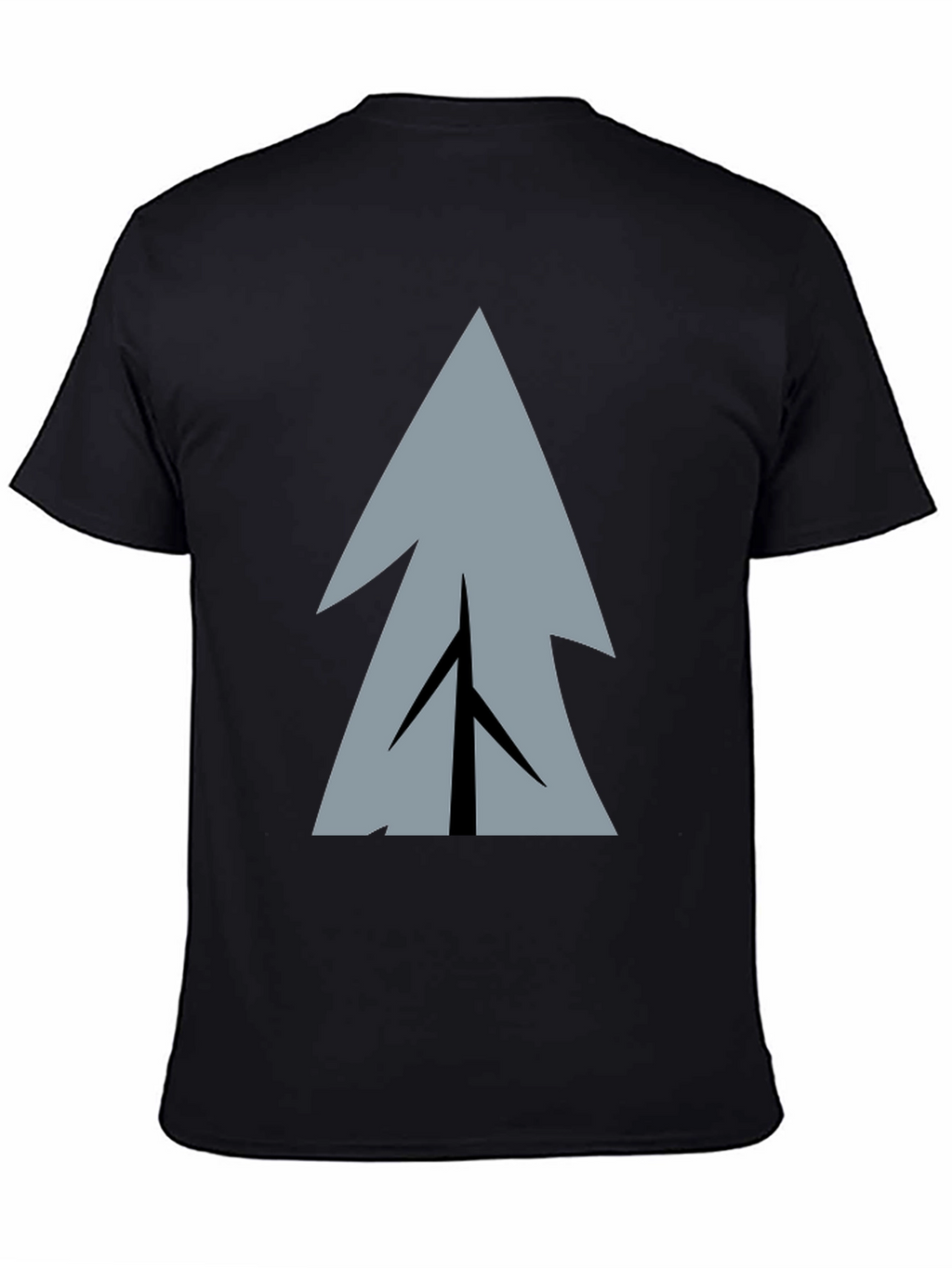 Geometric Tree Graphic Print T-Shirt
