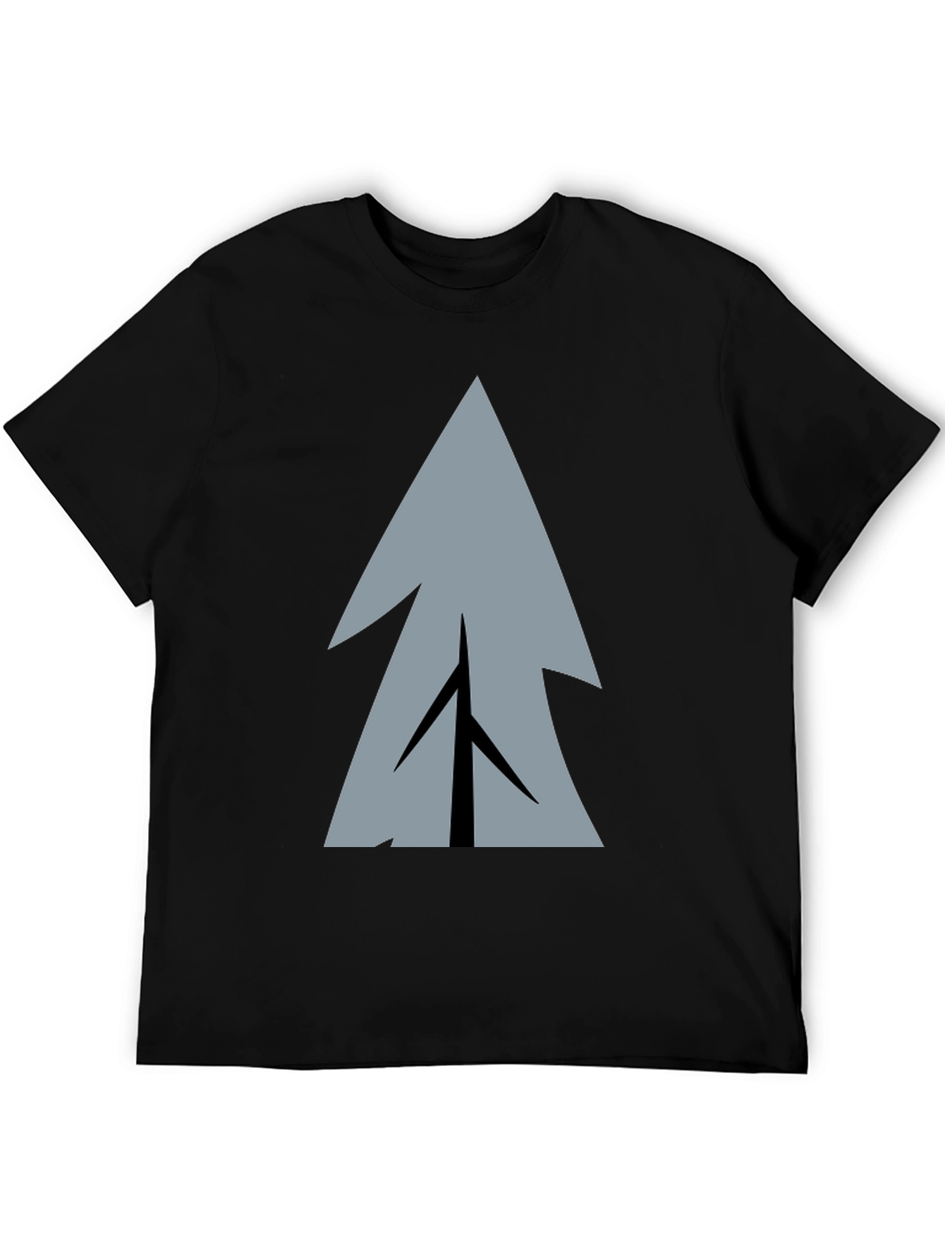 Geometric Tree Graphic Print T-Shirt