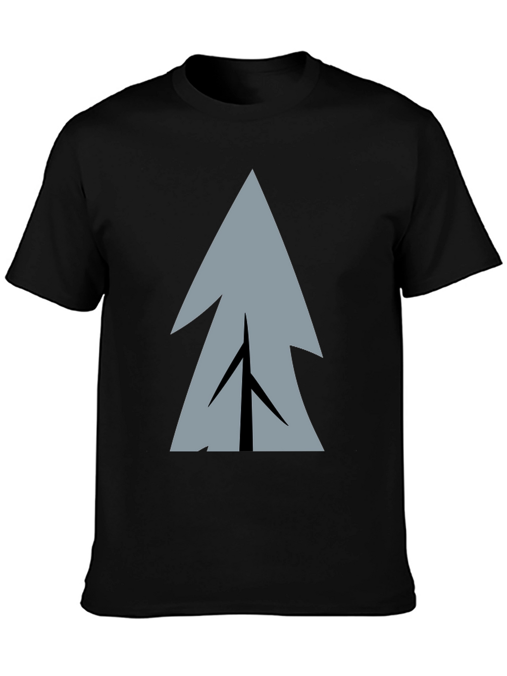 Geometric Tree Graphic Print T-Shirt