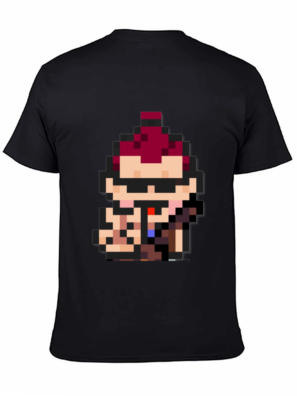 Pixel Art Character Black Tee