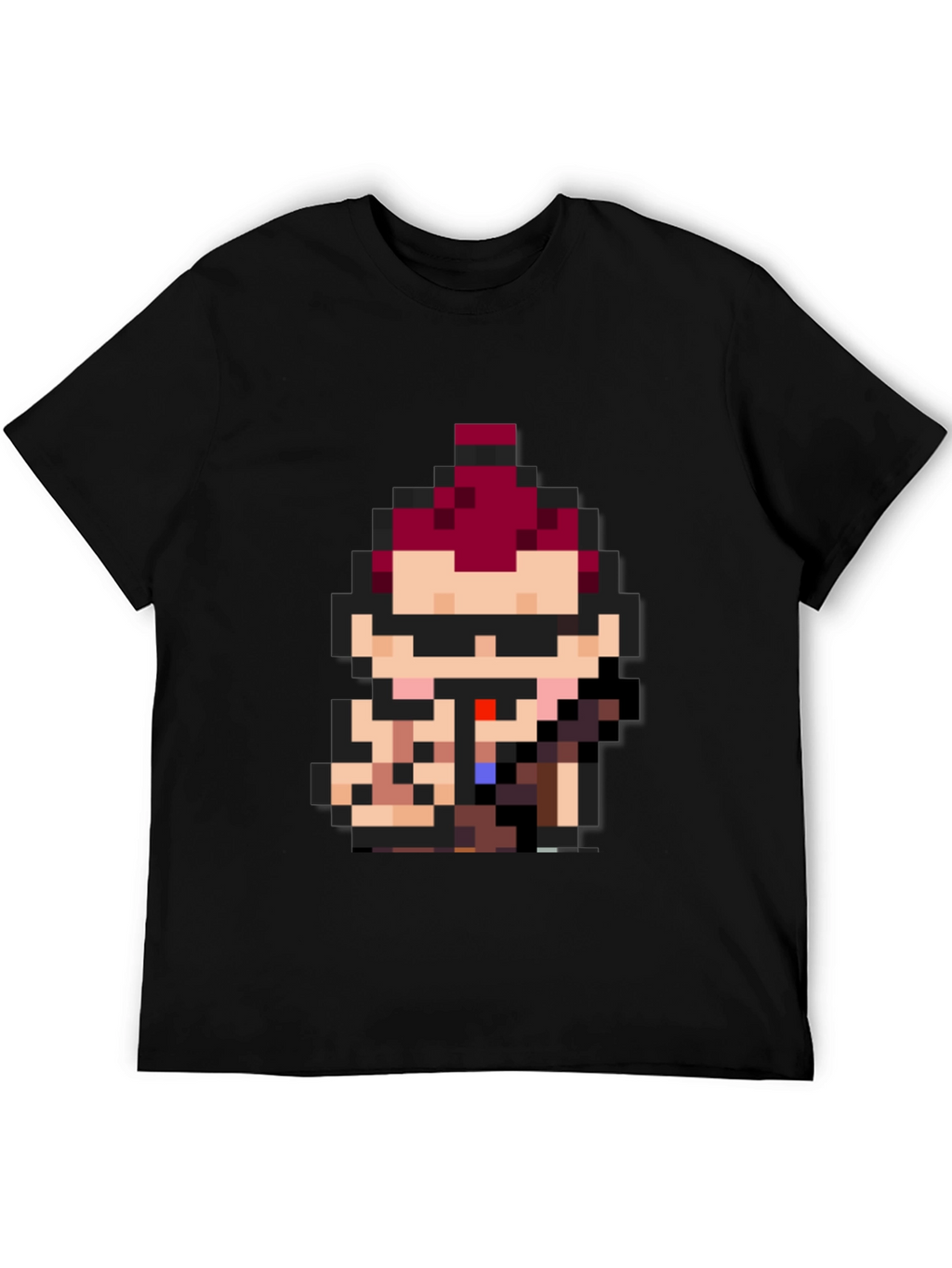 Pixel Art Character Black Tee