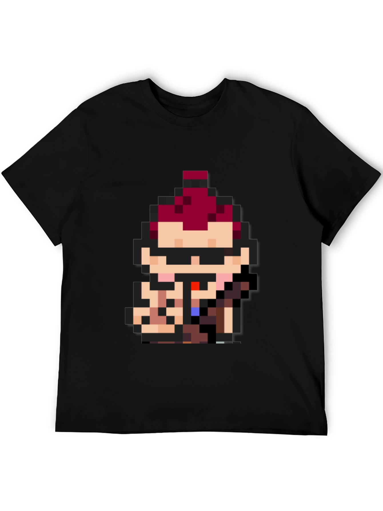Pixel Art Character Black Tee