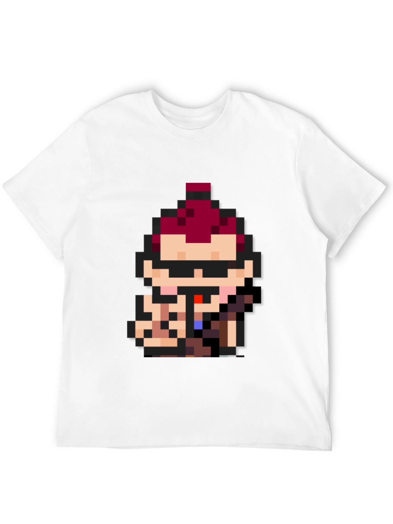 Pixel Art Character Black Tee