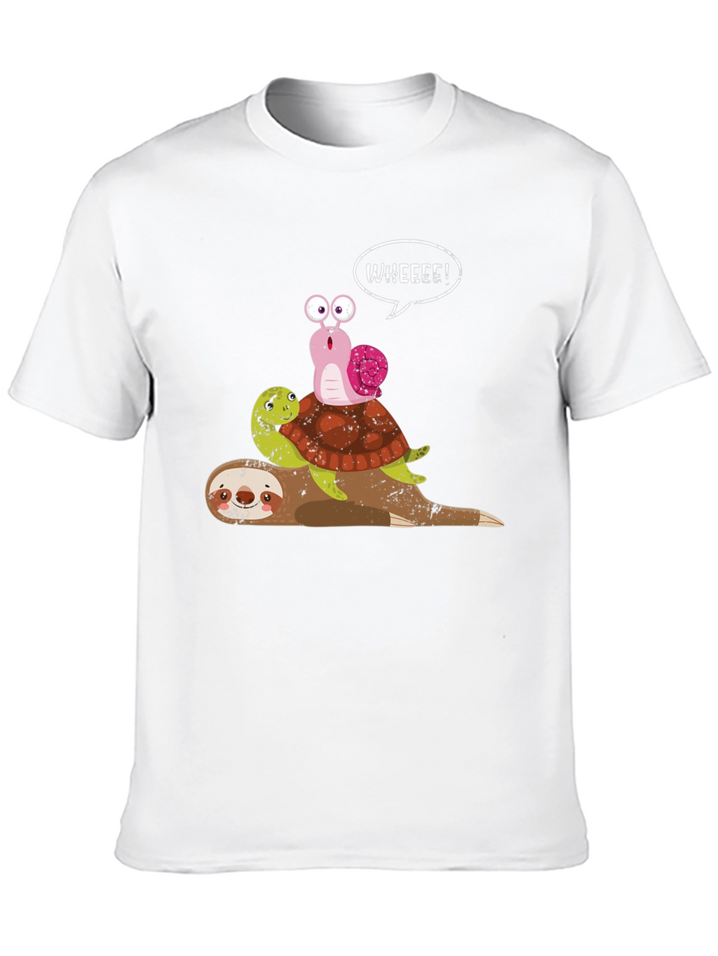 Sloth Turtle Snail Graphic Tee - Wheeee!
