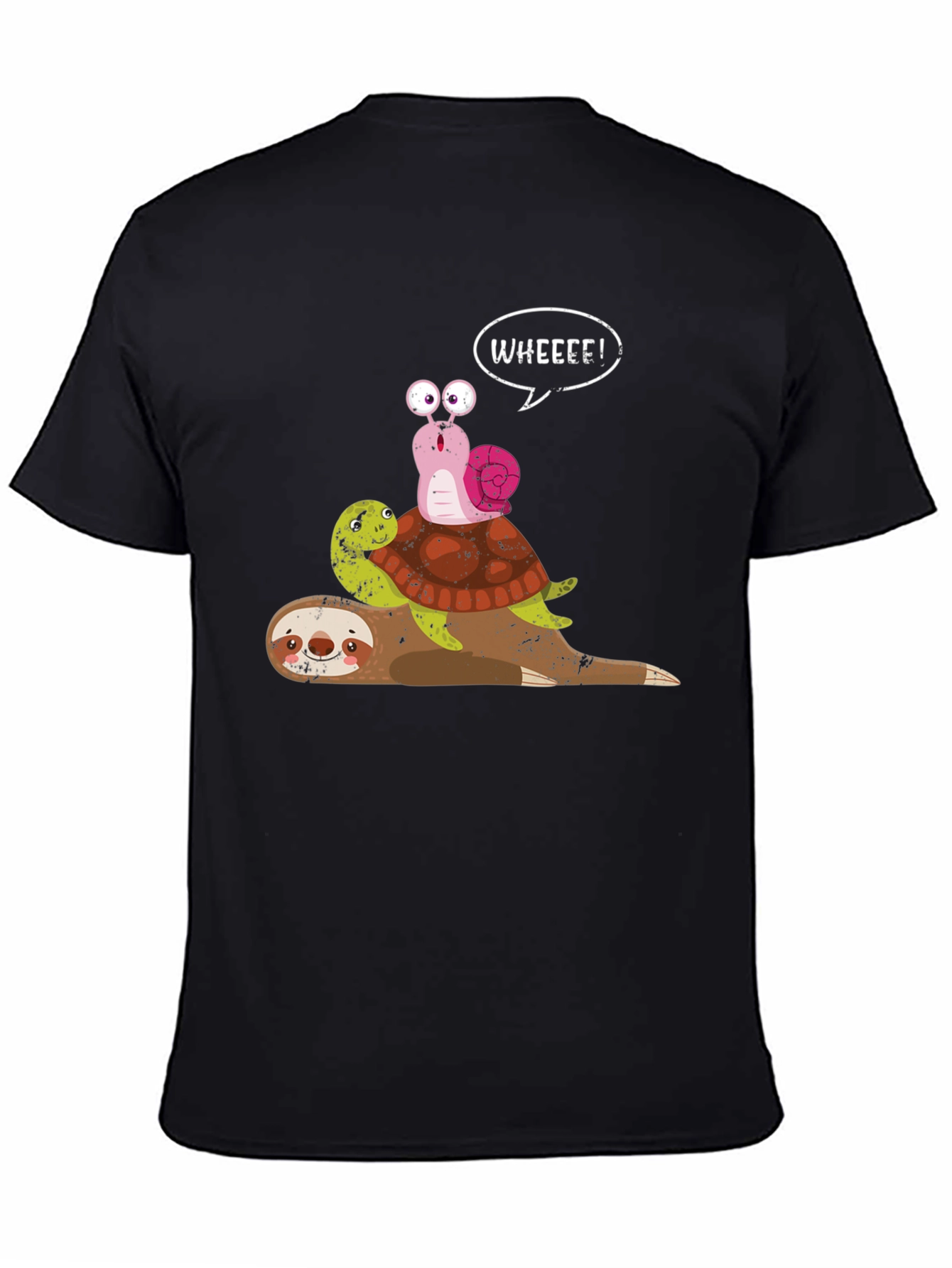 Sloth Turtle Snail Graphic Tee - Wheeee!