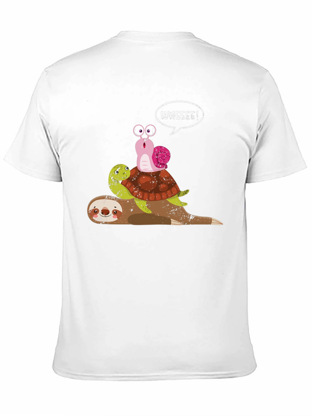 Sloth Turtle Snail Graphic Tee - Wheeee!