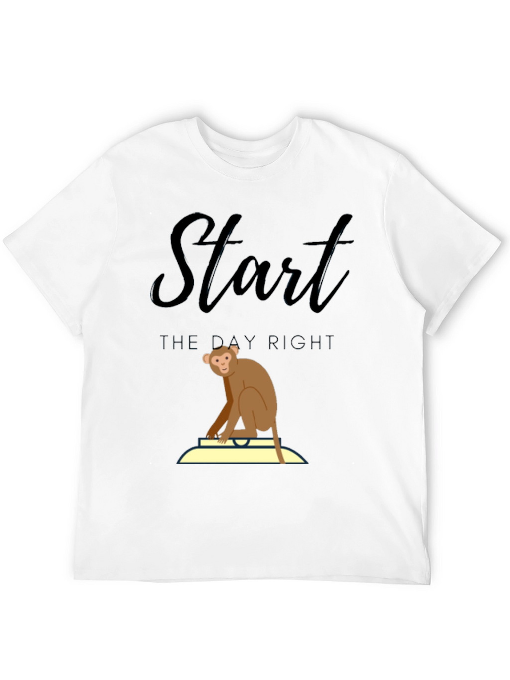 Start the Day Right Monkey T-Shirt