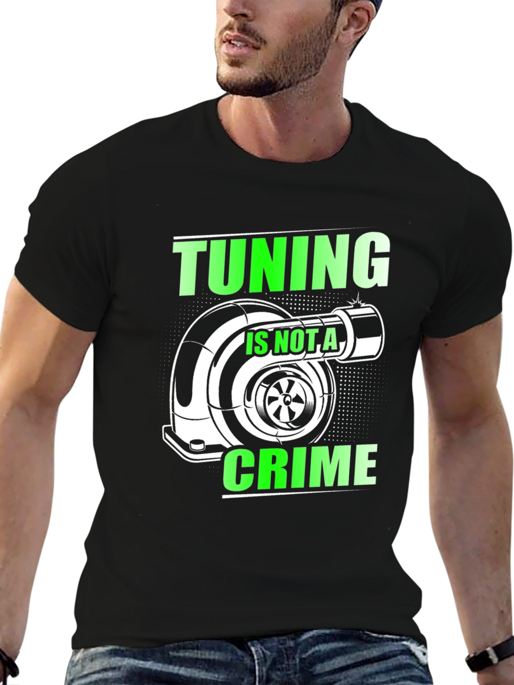 Tuning Is Not A Crime Graphic T-Shirt