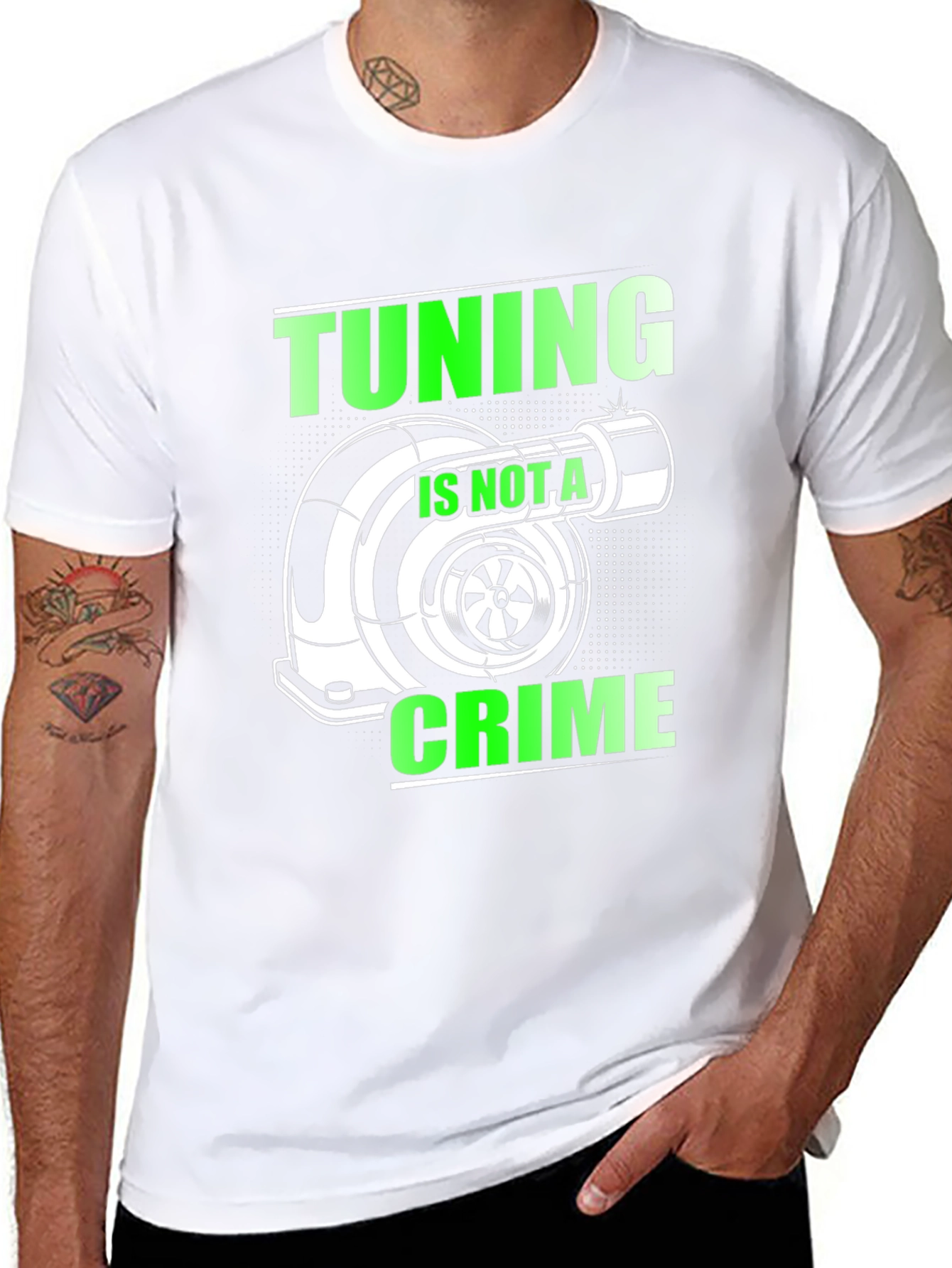 Tuning Is Not A Crime Graphic T-Shirt