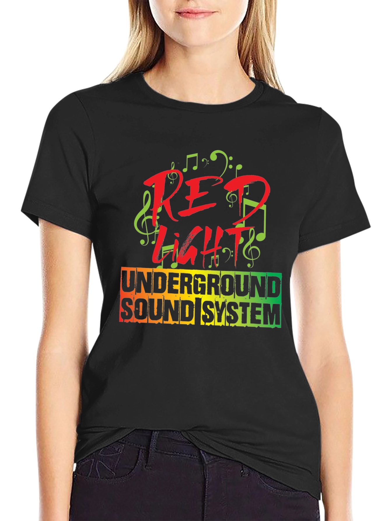 Red Light Underground Sound System T-Shirt