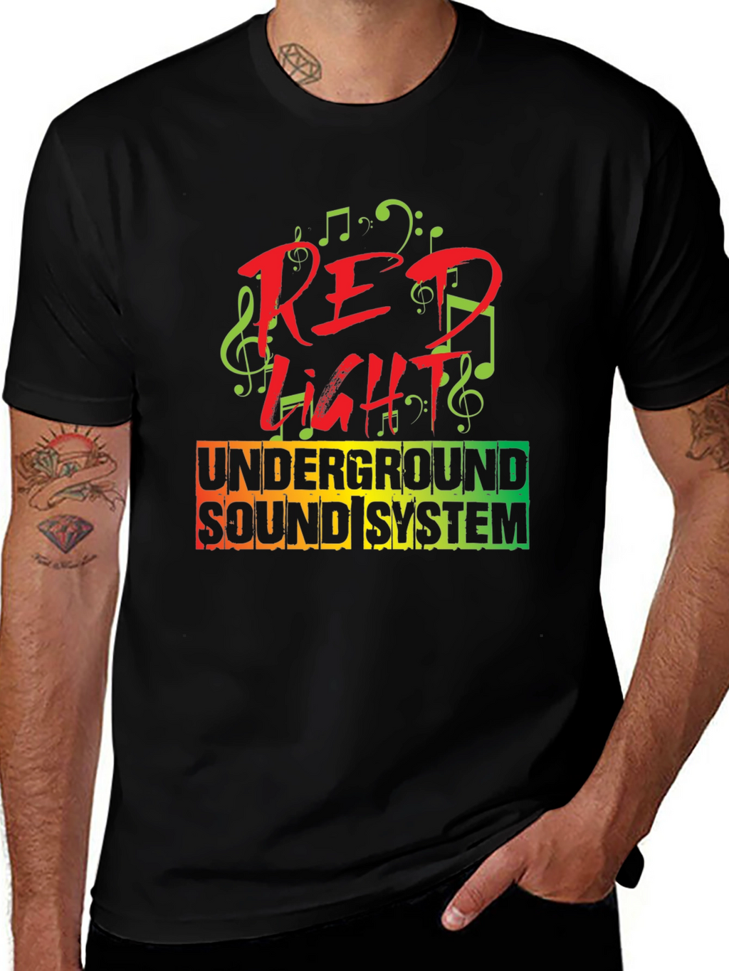 Red Light Underground Sound System T-Shirt