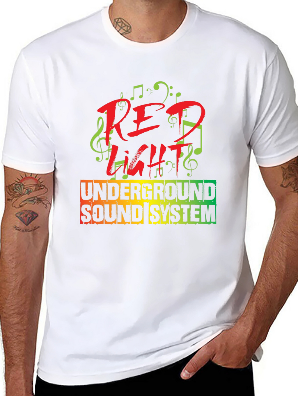 Red Light Underground Sound System T-Shirt