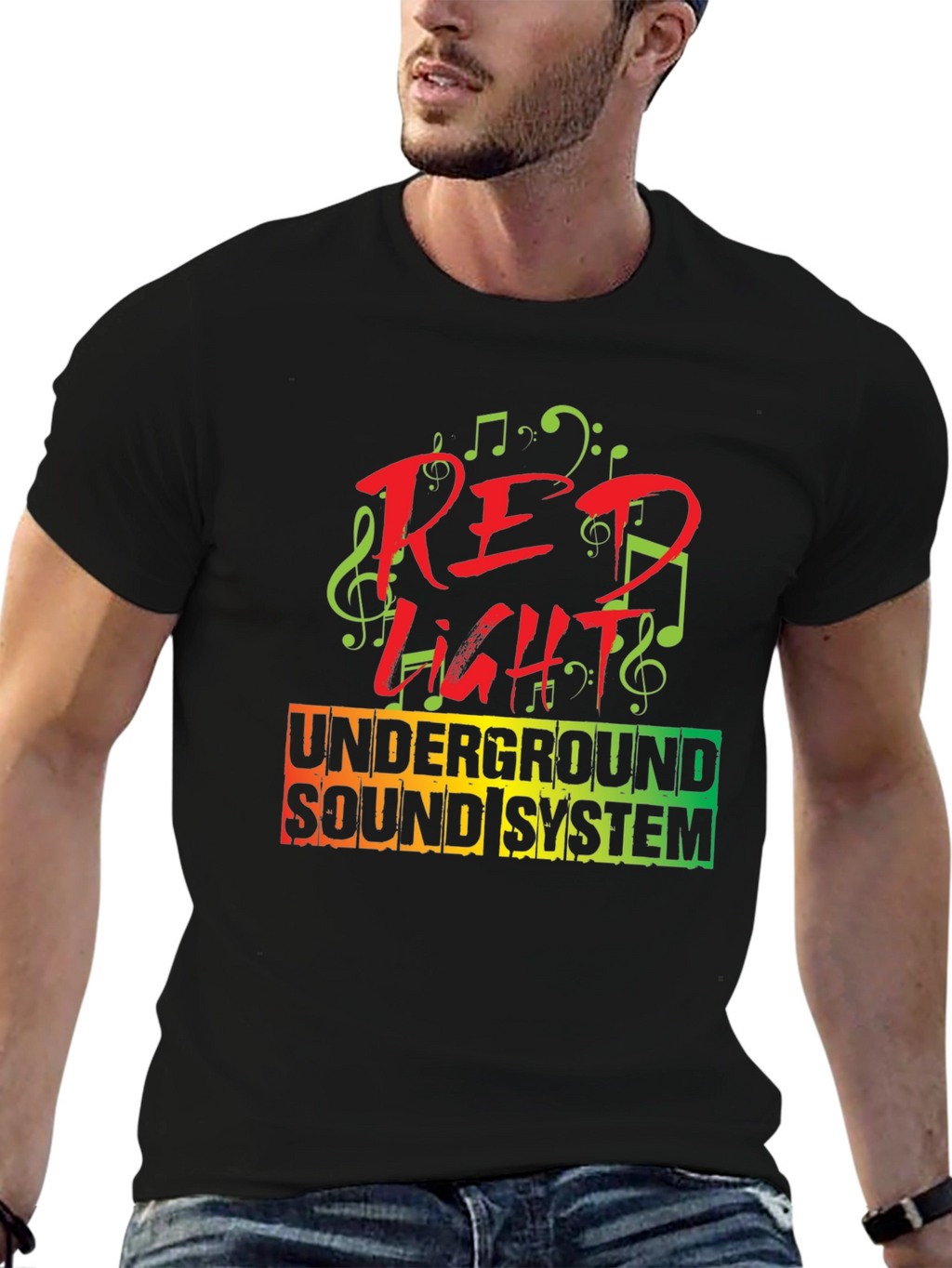 Red Light Underground Sound System T-Shirt